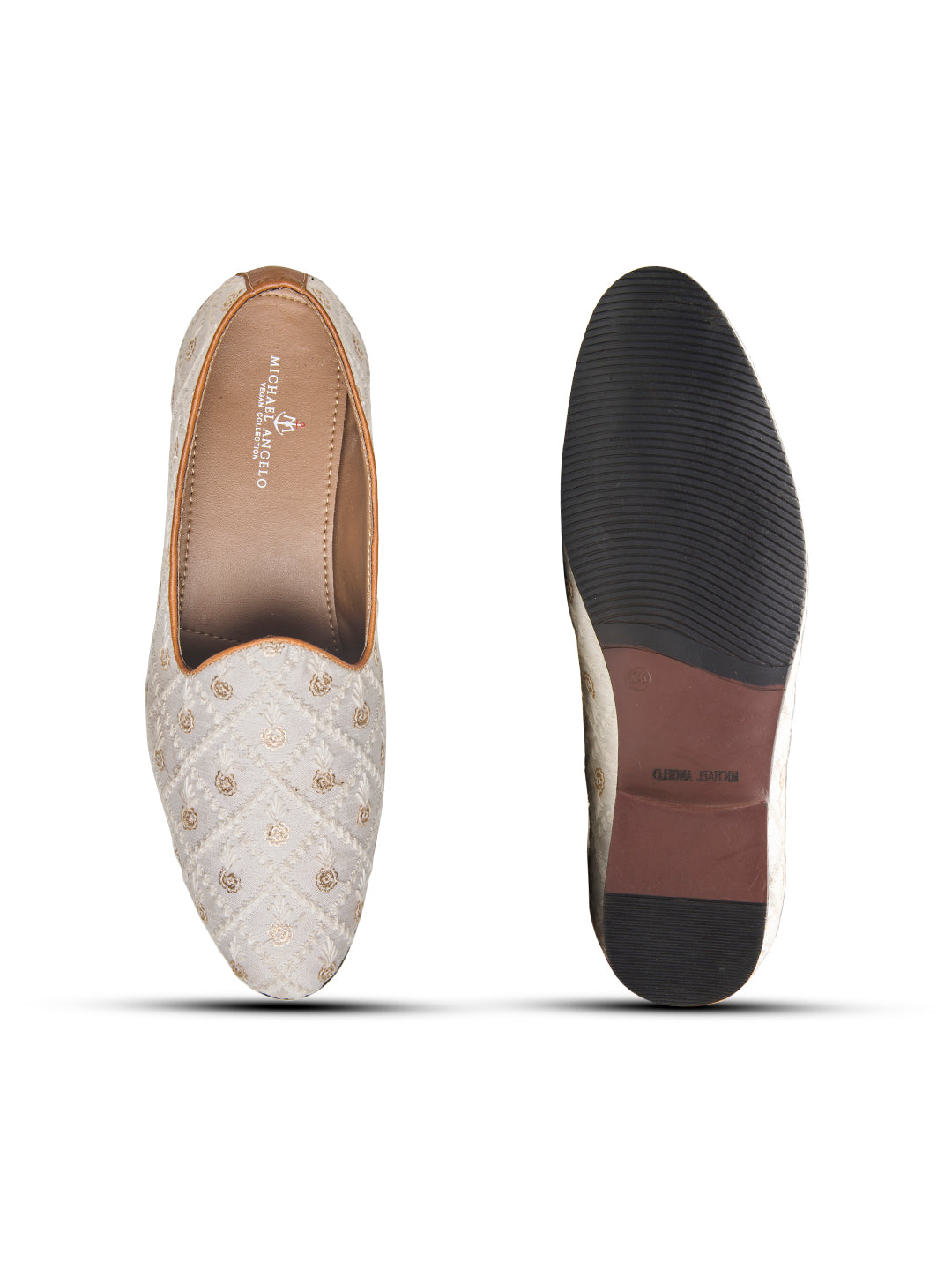 Ossola Ethnic Slip Ons White
