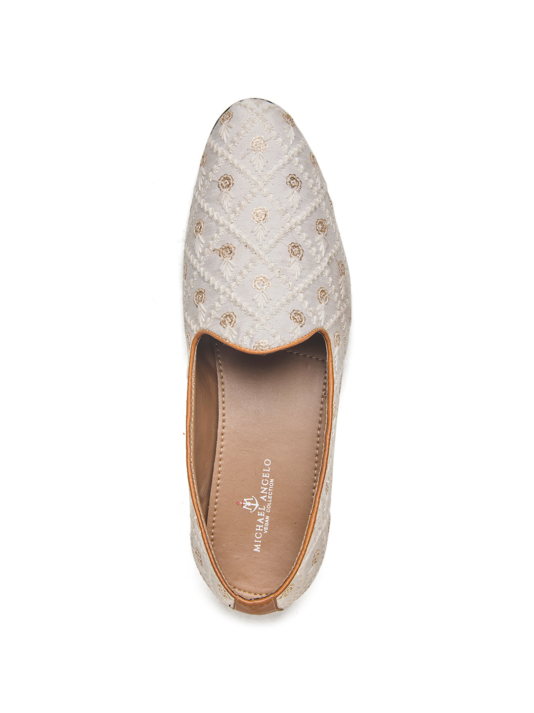 Ossola Ethnic Slip Ons White
