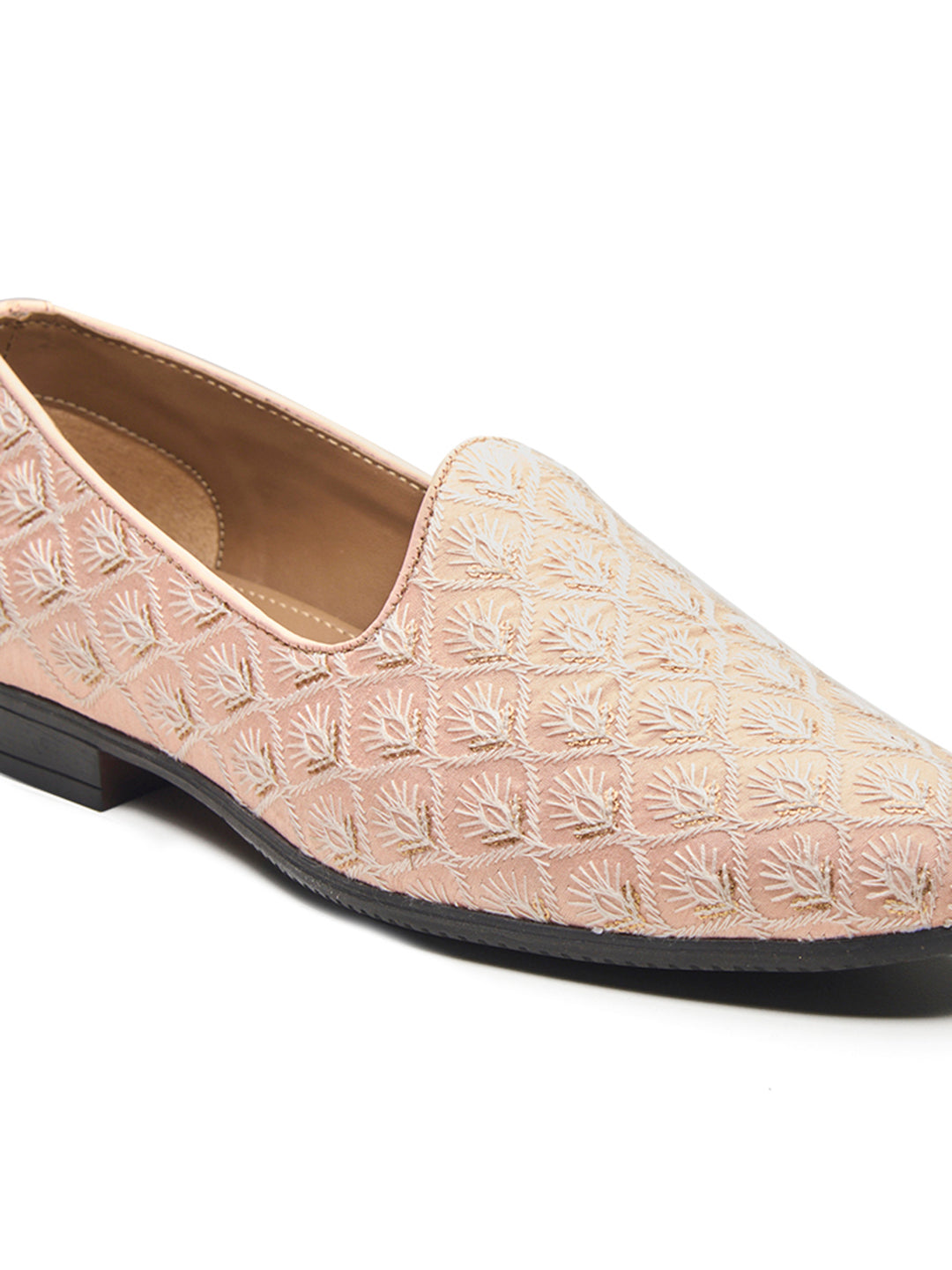 Oristano Ethnic Slip Ons Pink