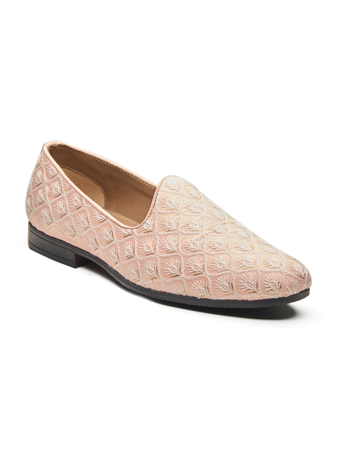 Oristano Ethnic Slip Ons Pink