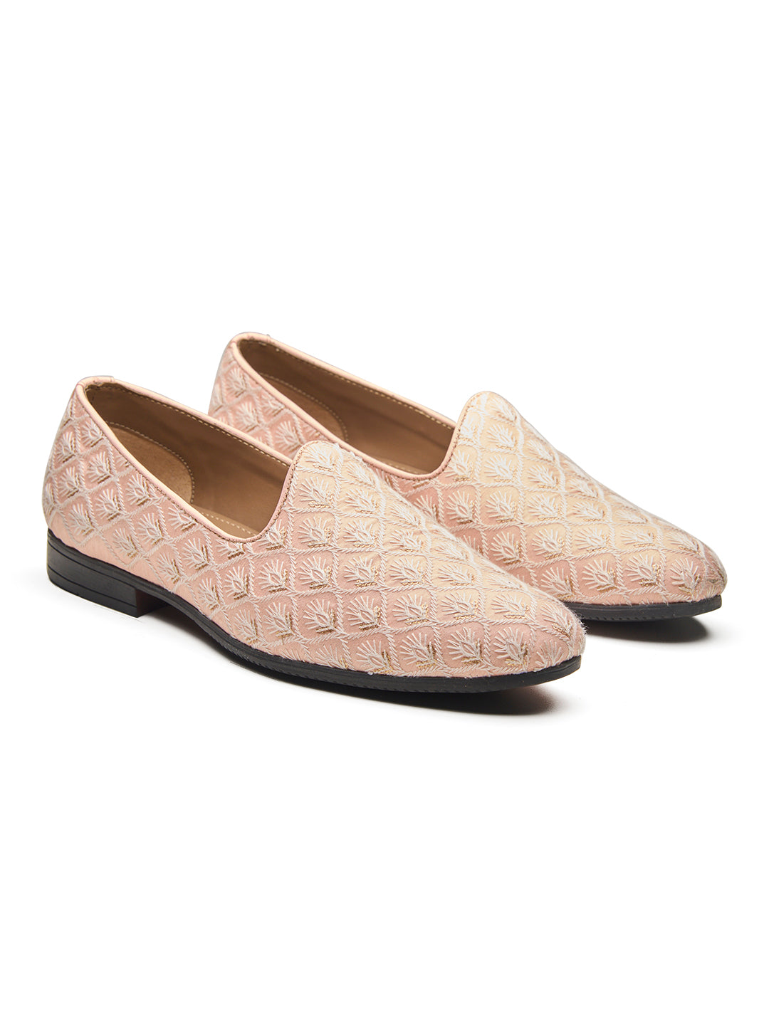 Oristano Ethnic Slip Ons Pink