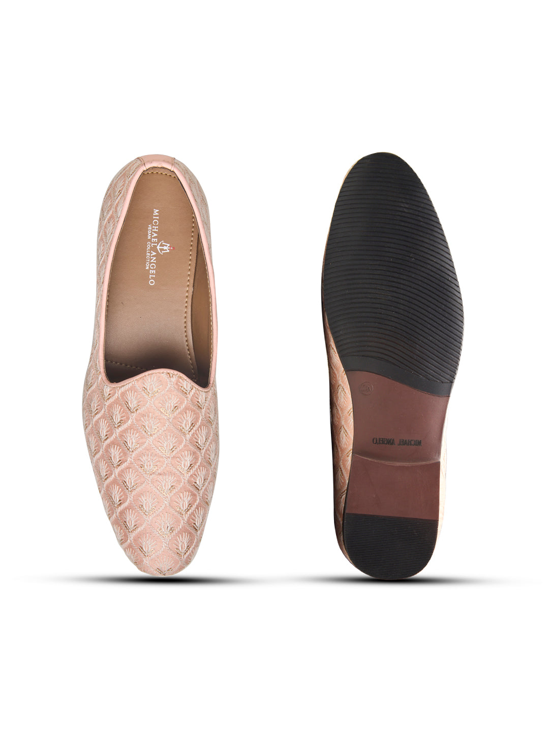 Oristano Ethnic Slip Ons Pink