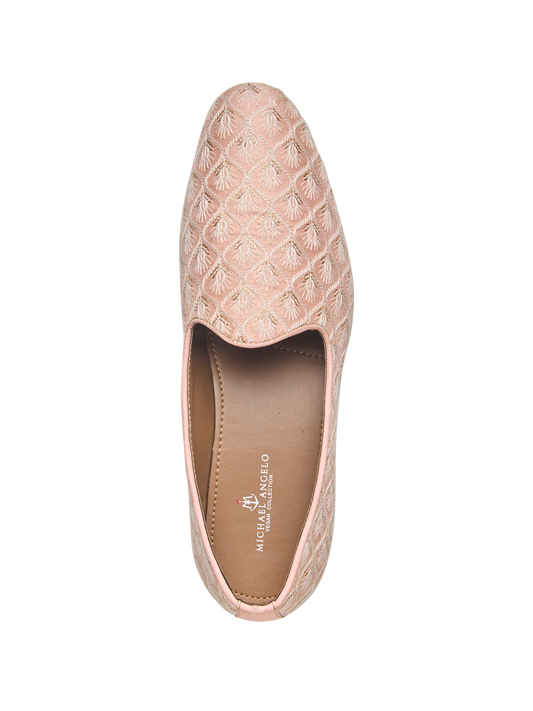 Oristano Ethnic Slip Ons Pink