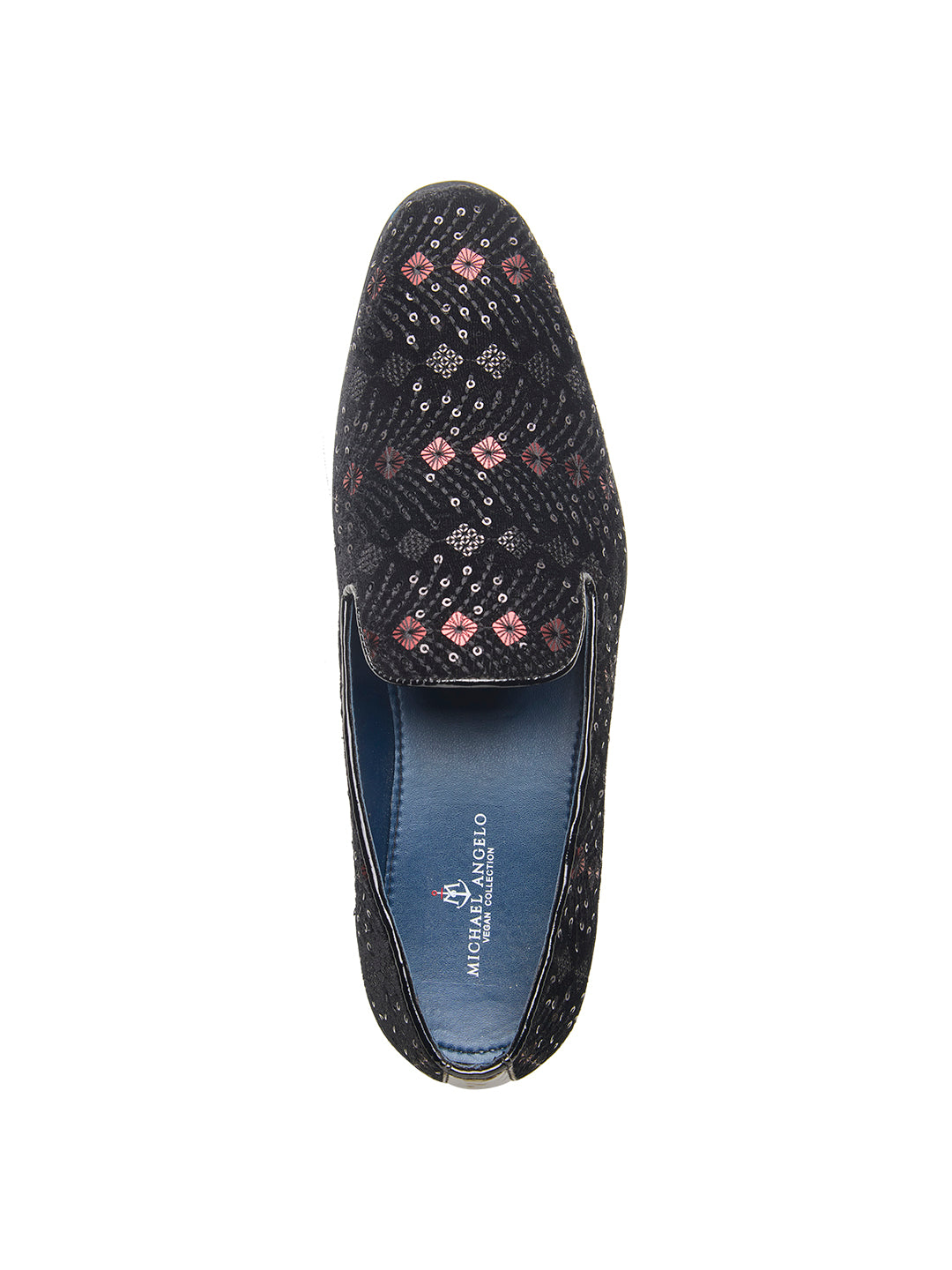 Pescara Ethnic Slip Ons Black