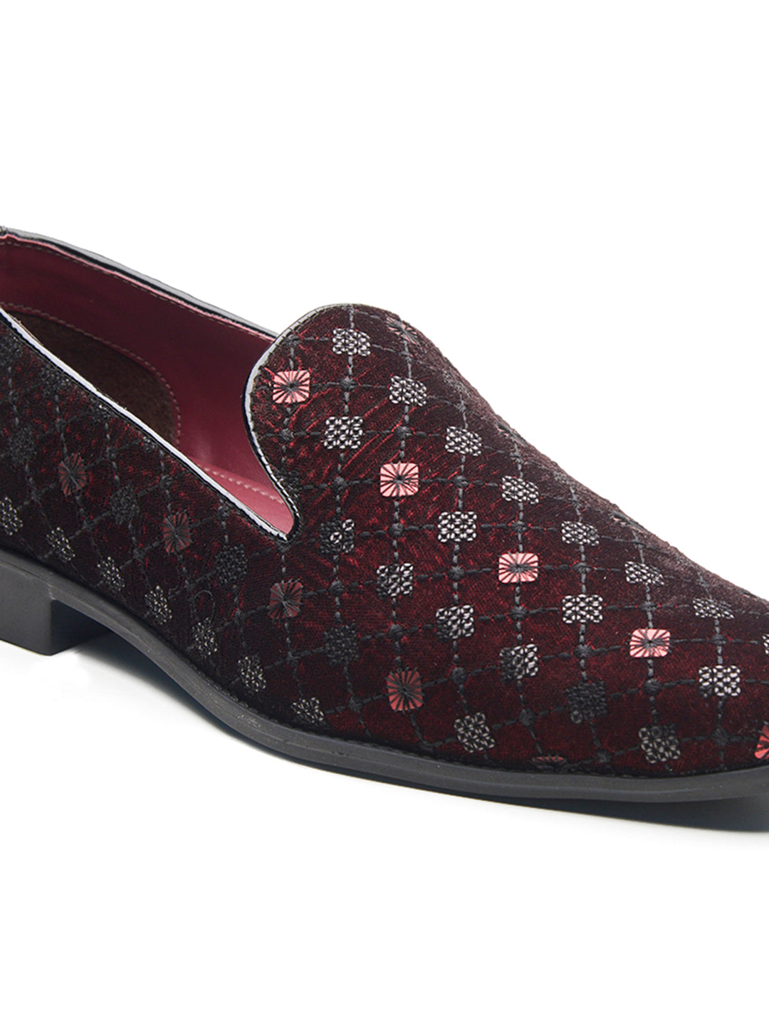 Parma Ethnic Slip Ons Cherry