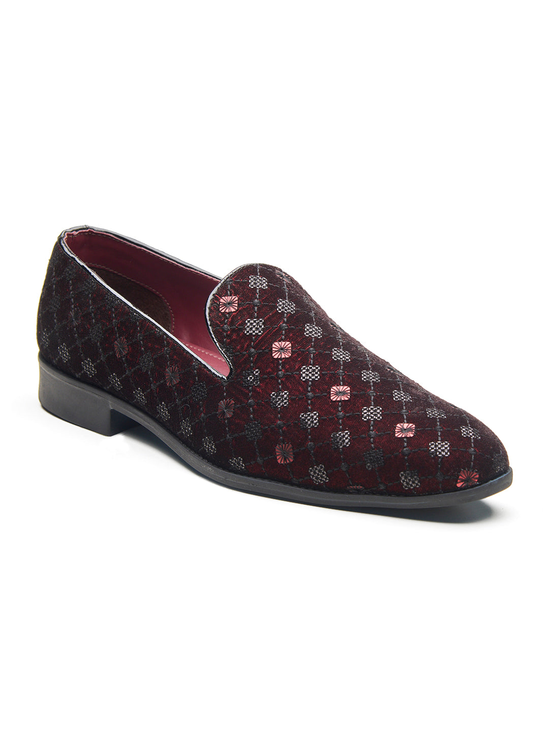 Parma Ethnic Slip Ons Cherry