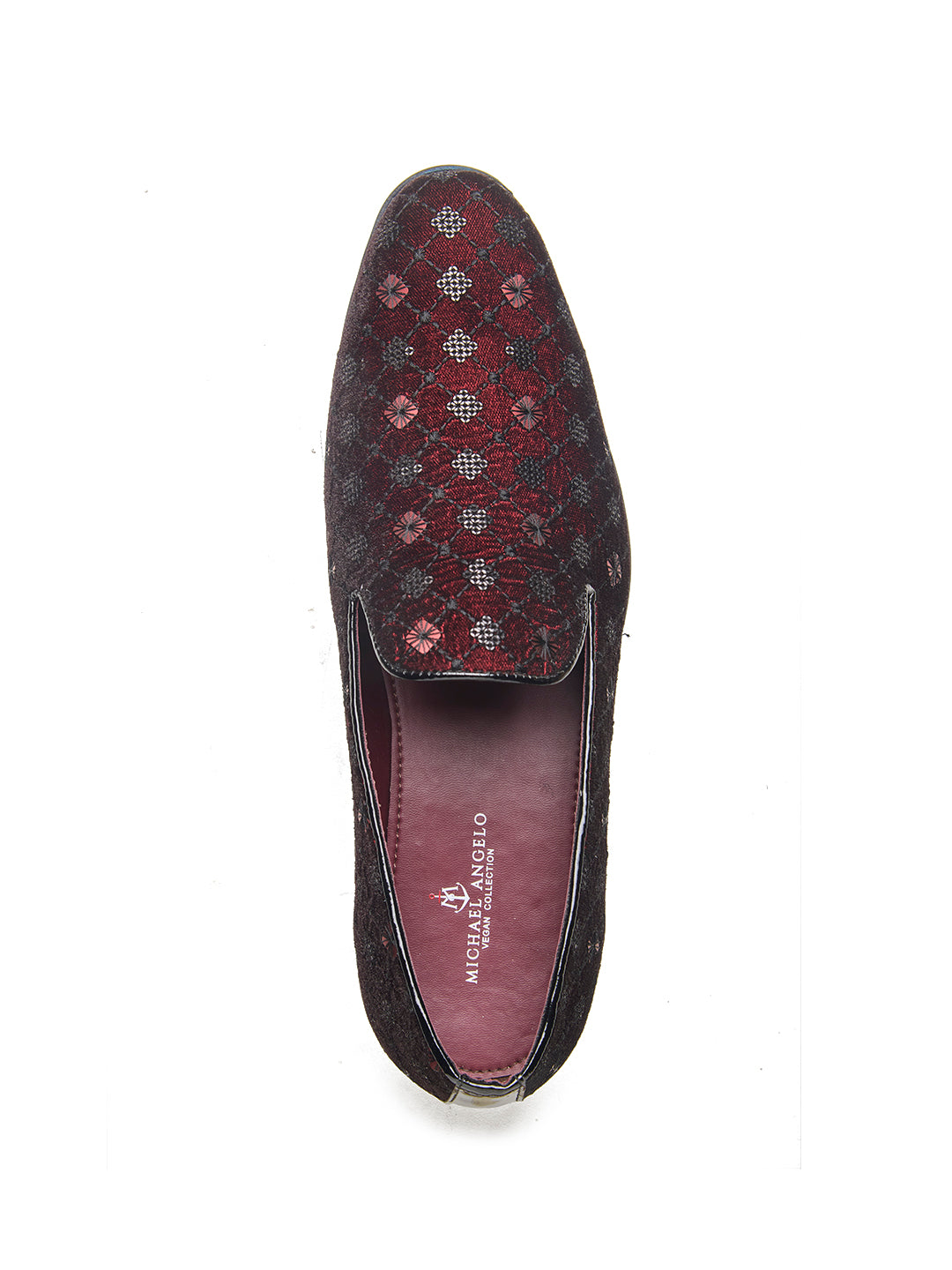 Parma Ethnic Slip Ons Cherry