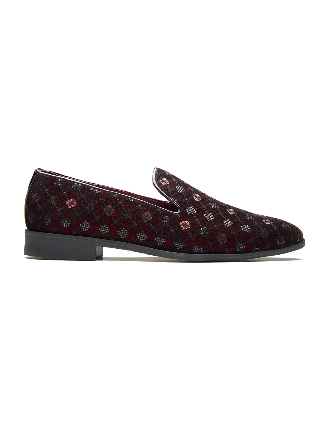 Parma Ethnic Slip Ons Cherry