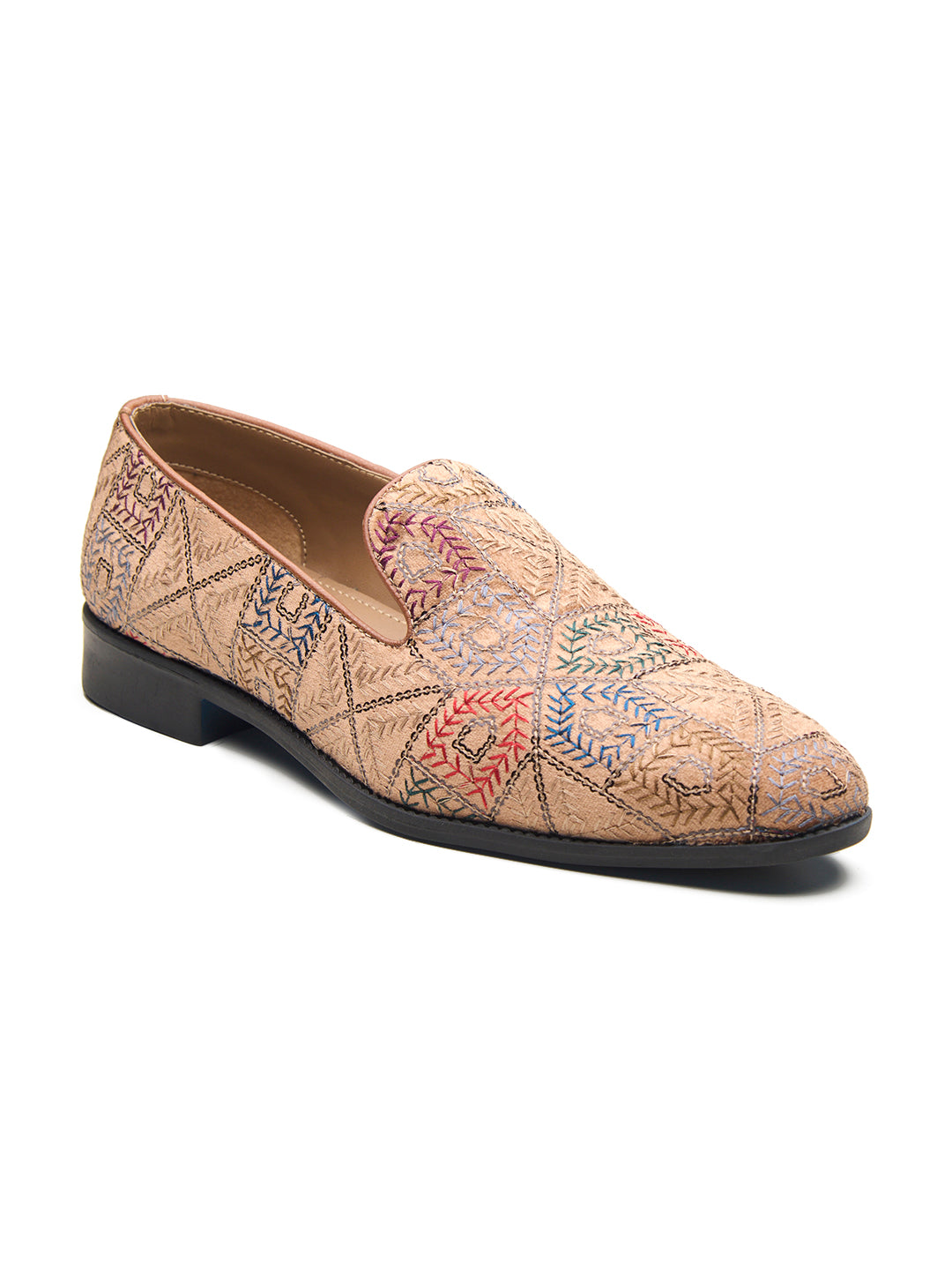 Pordenone Ethnic Slip Ons Multicolor