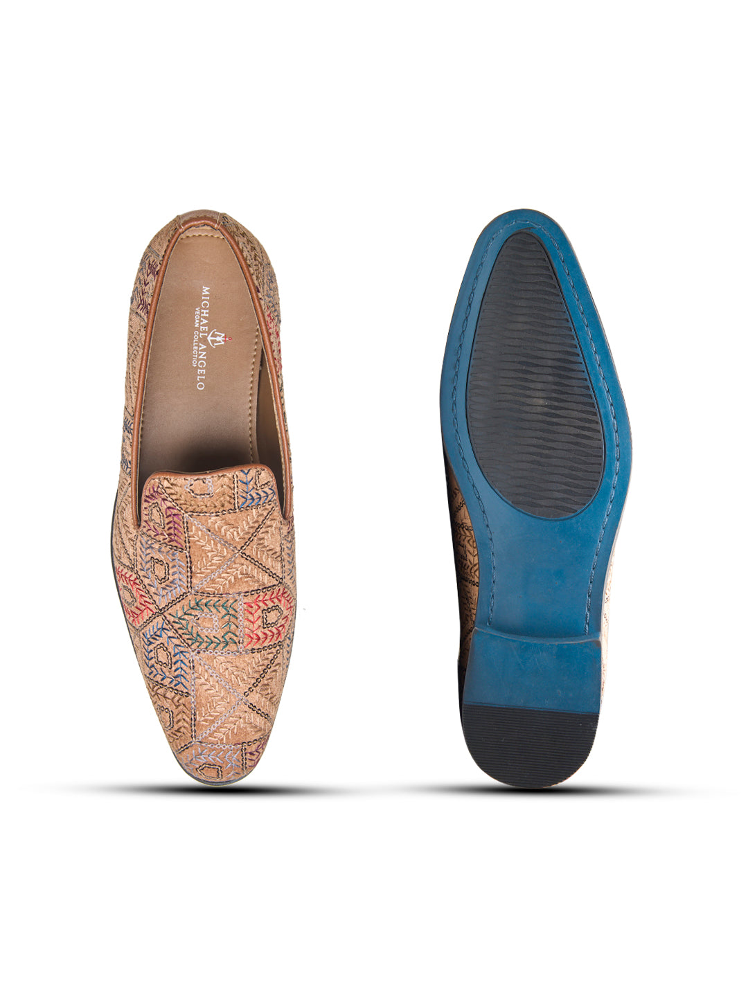 Pordenone Ethnic Slip Ons Multicolor