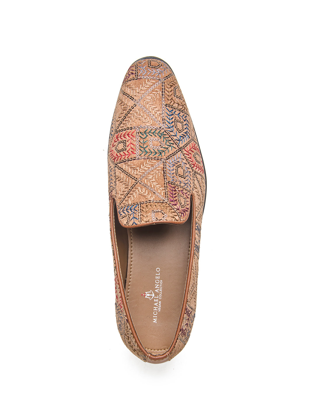 Pordenone Ethnic Slip Ons Multicolor