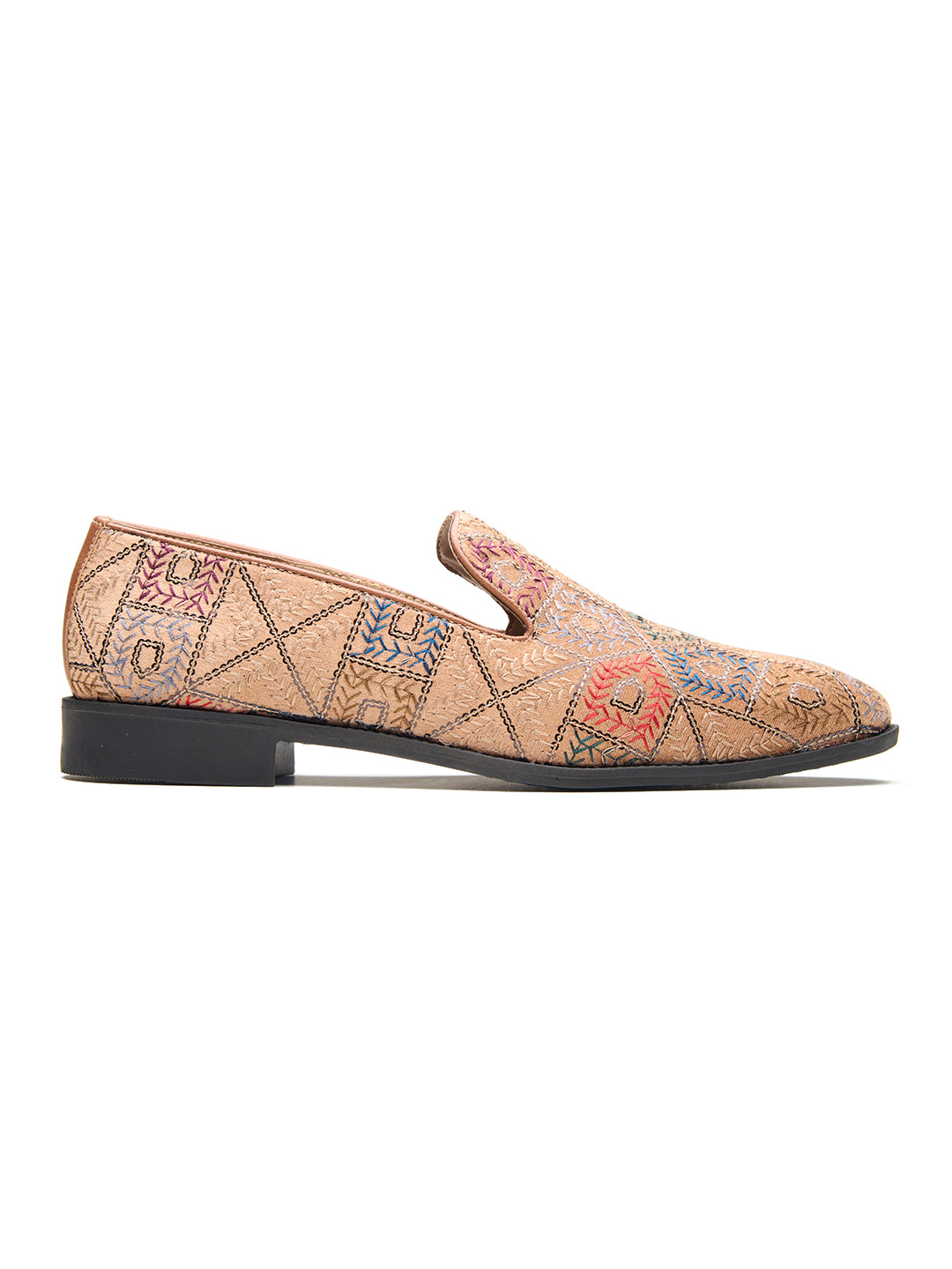 Pordenone Ethnic Slip Ons Multicolor