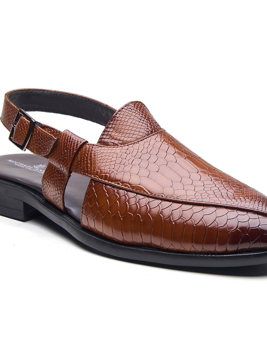 Udine Ethnic Slip Ons Tan