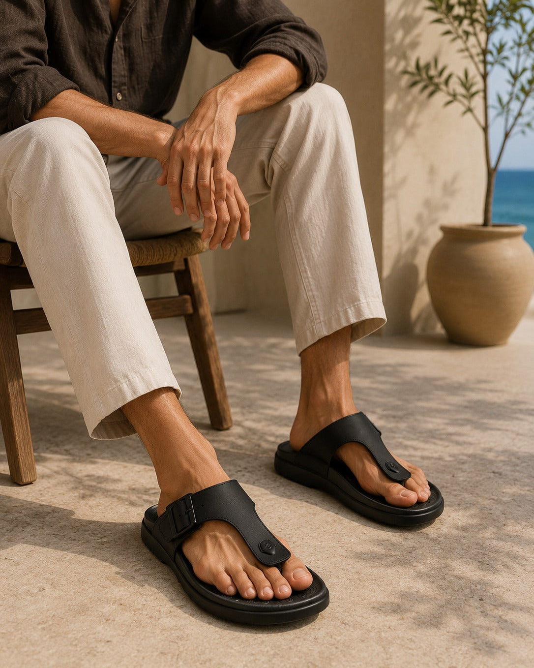 Riposo Slippers Black