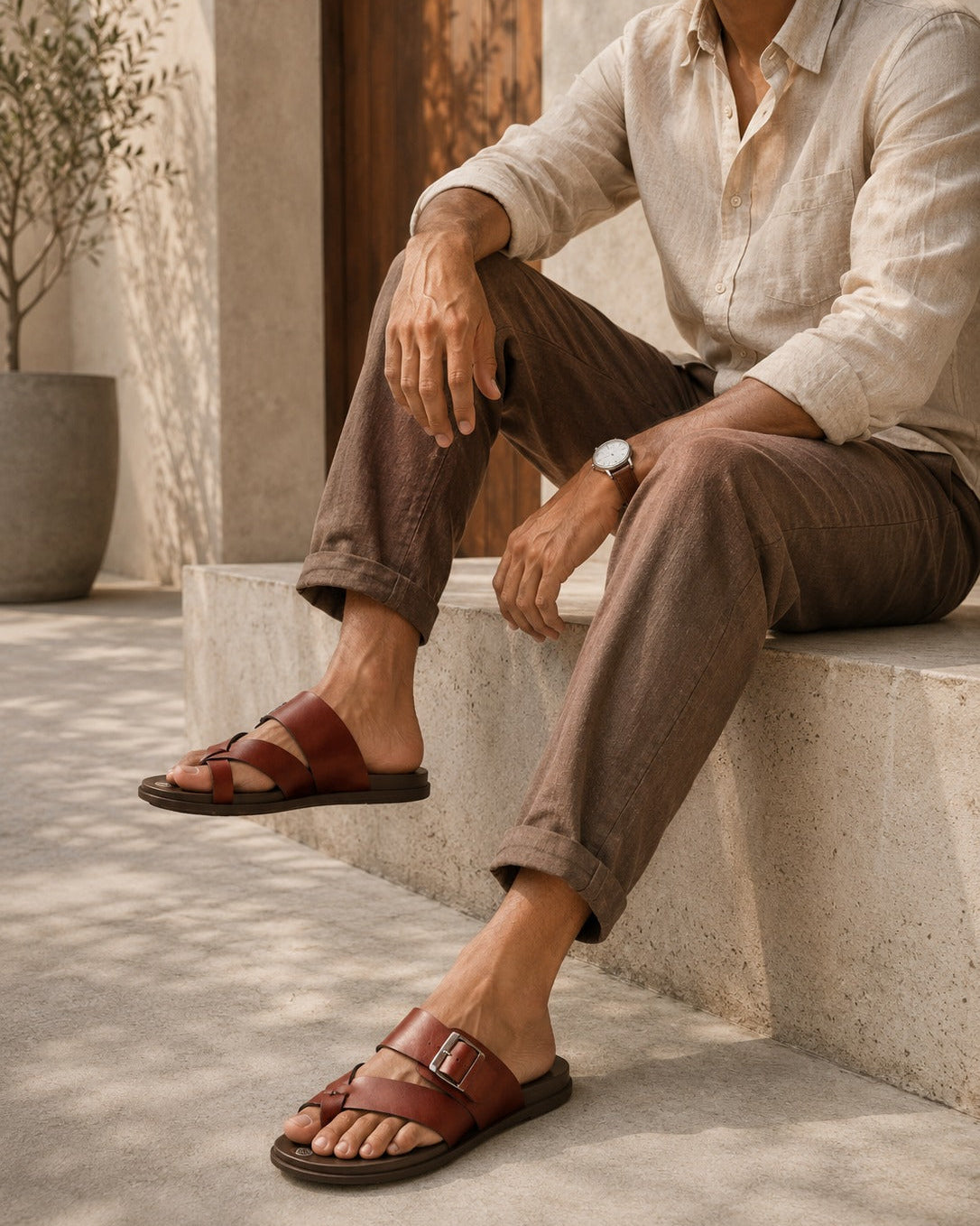 Ngoma Sandals Tan