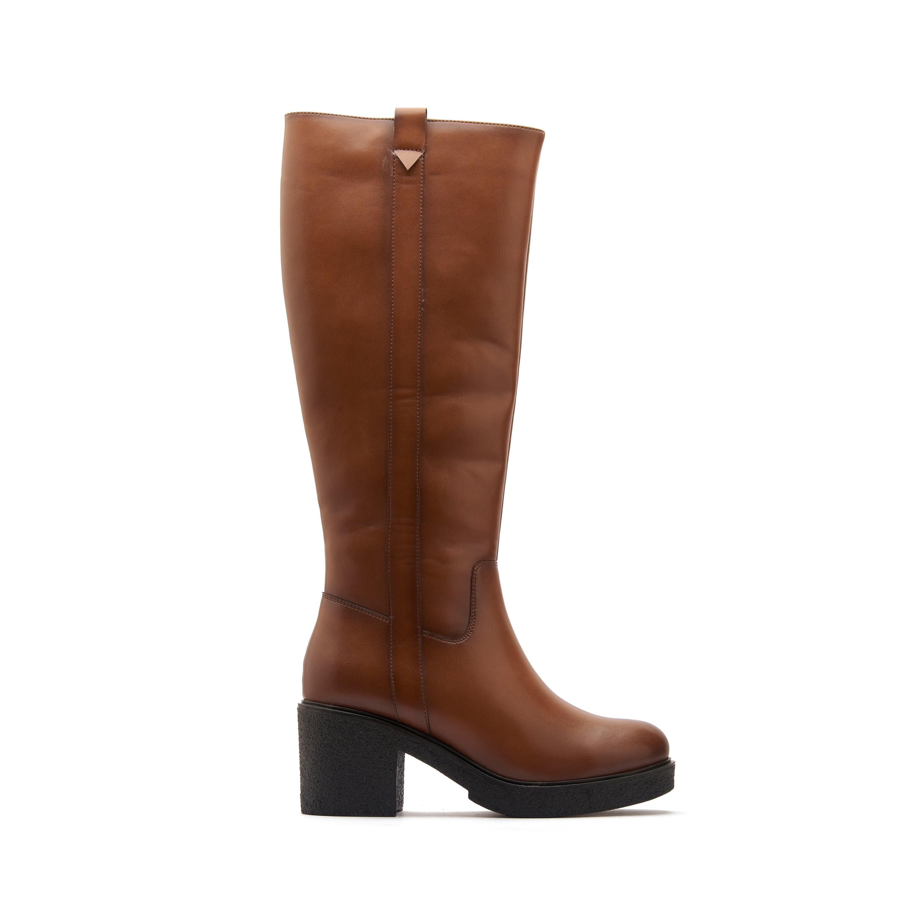 Crema Long Boots Tan