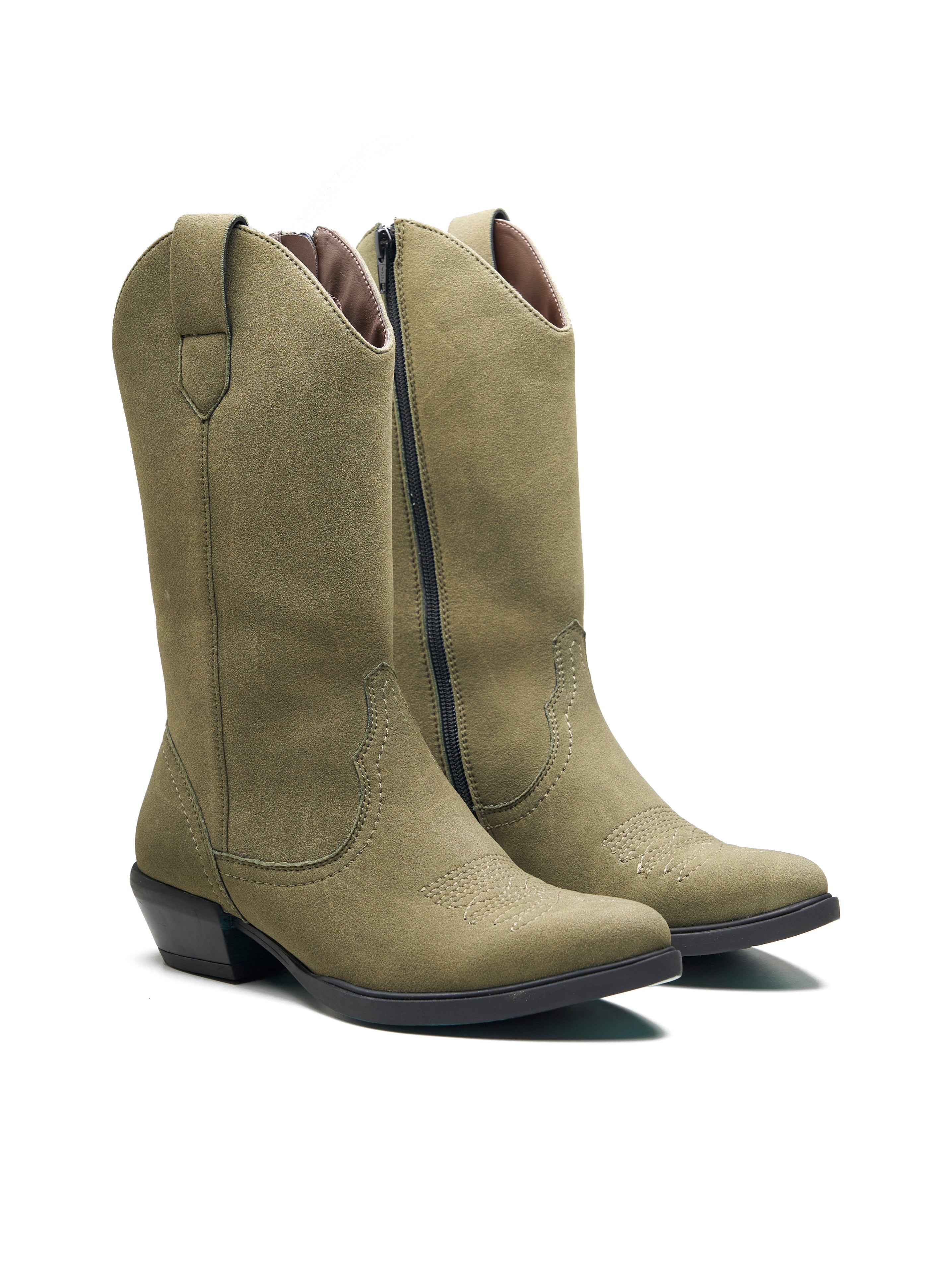 Cefalu Long Boots Olive