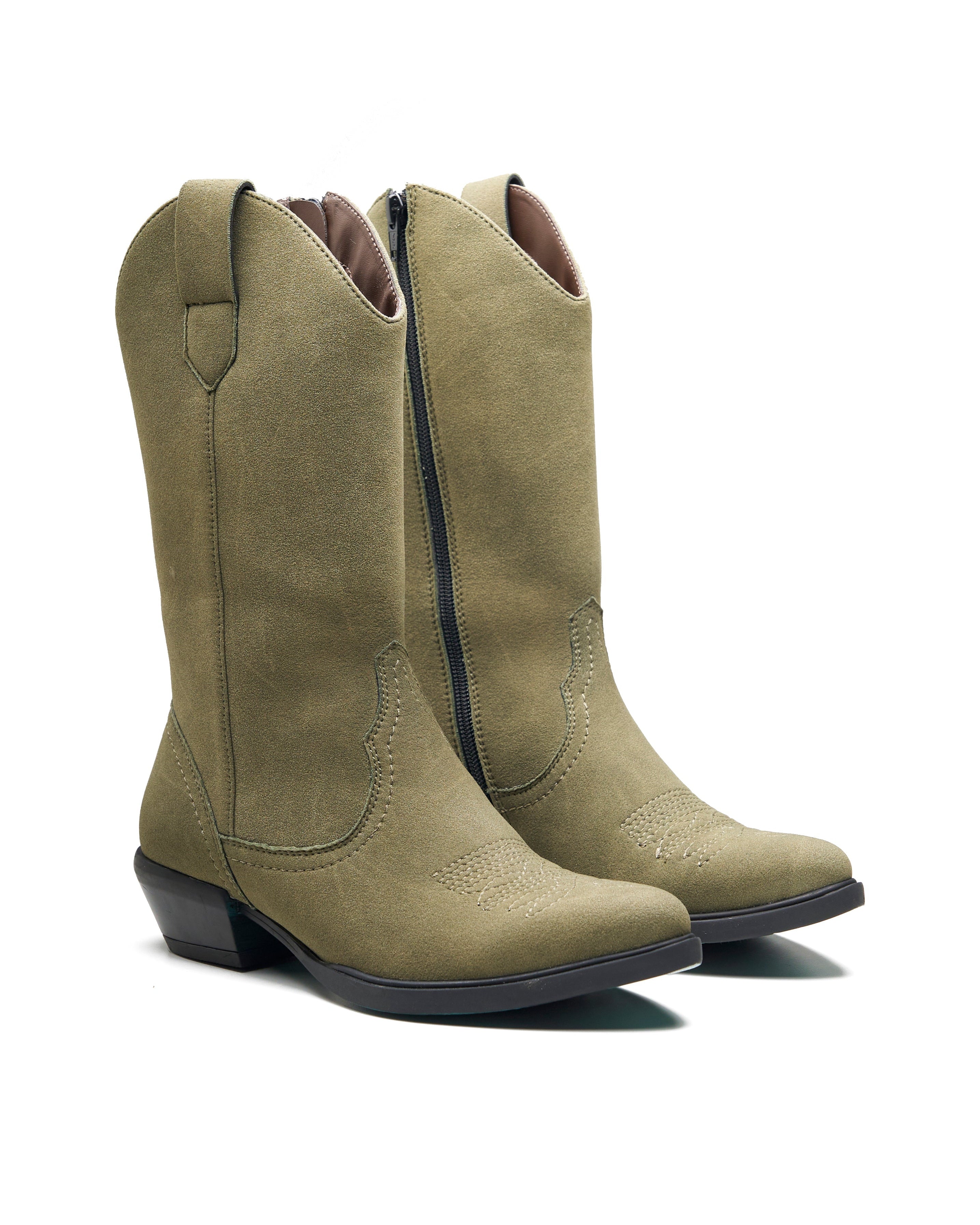 Cefalu Long Boots Olive
