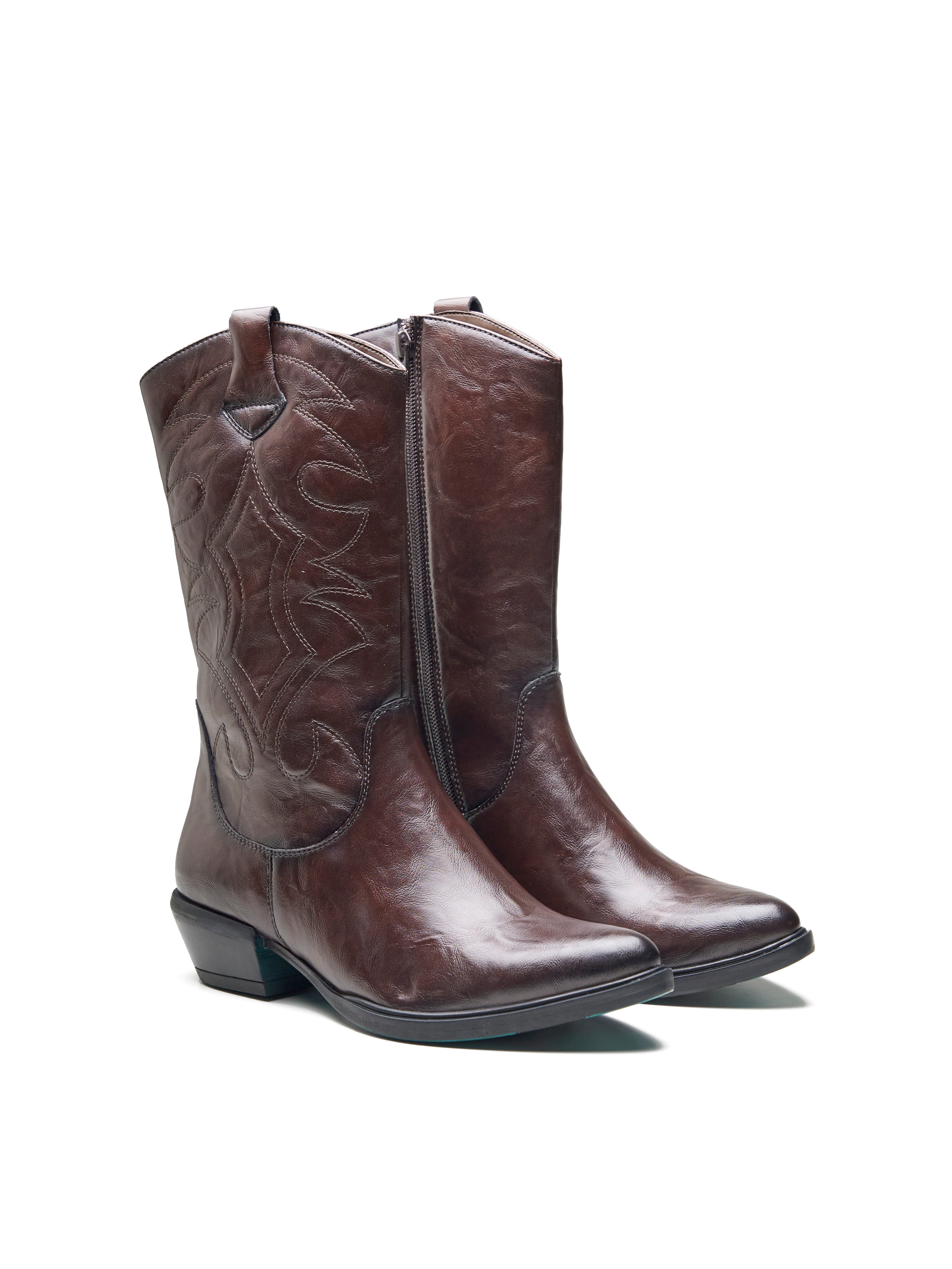 Cesena Long Boots Brown