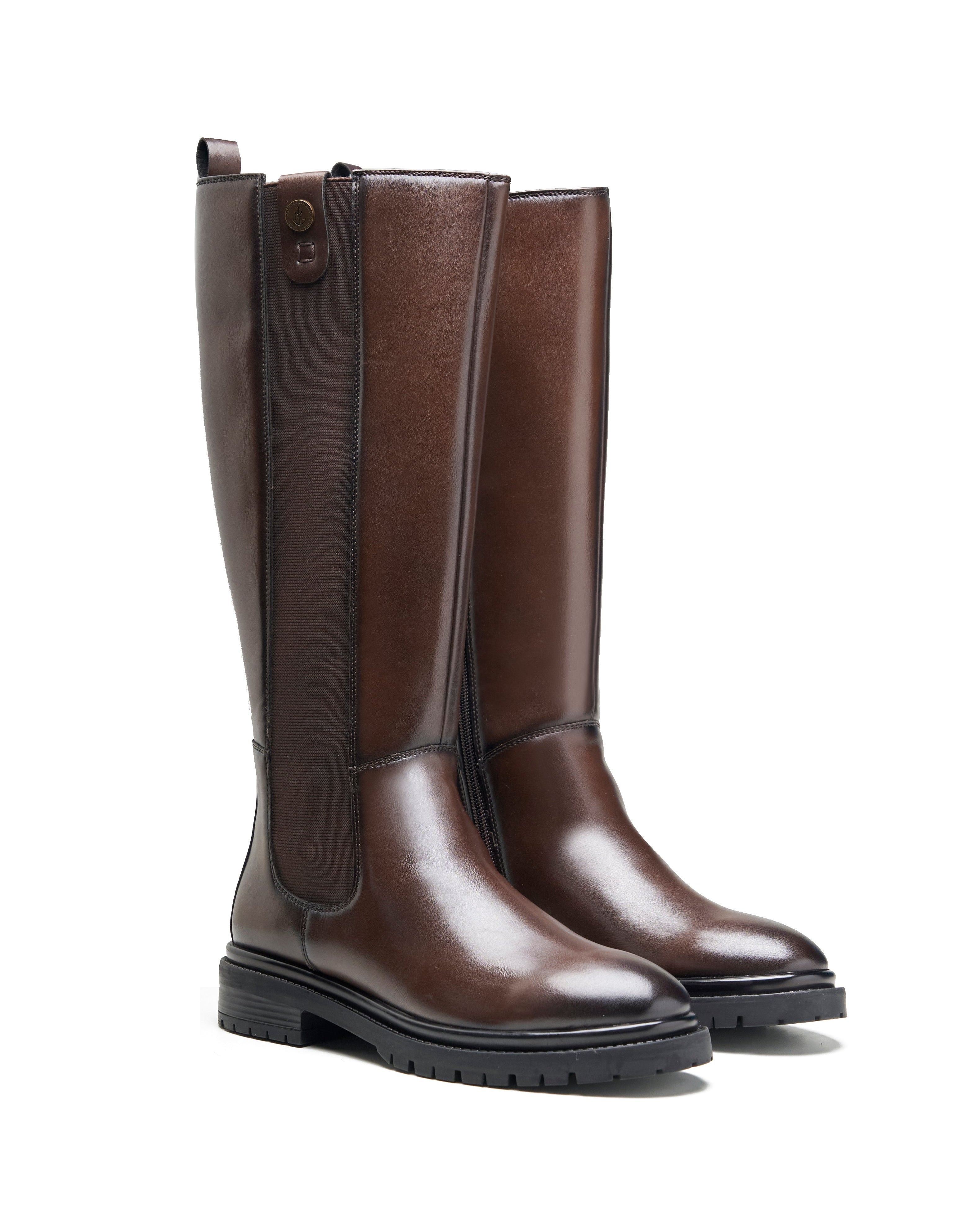 Cassino Long Boots Brown