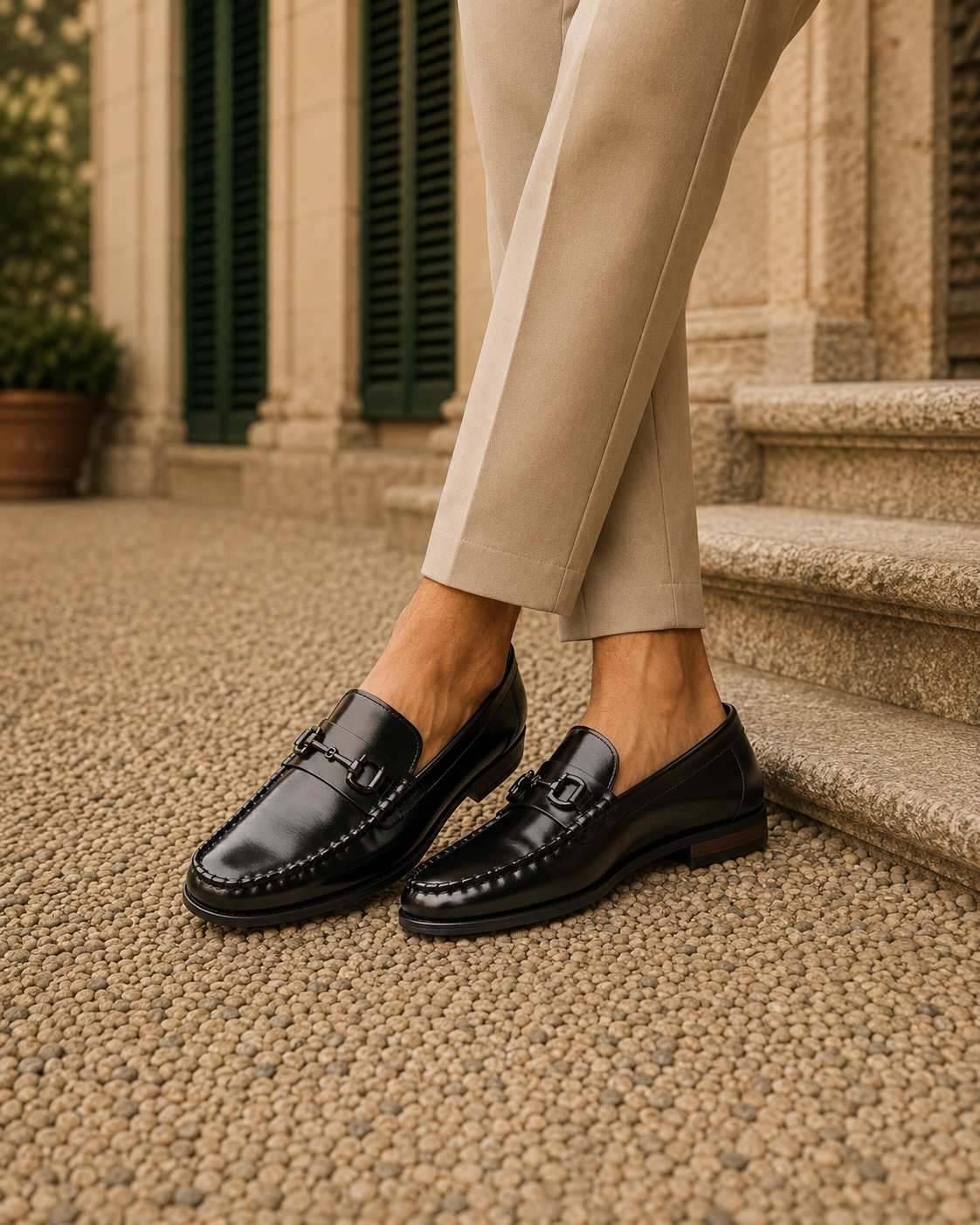 Milie Leather Loafers Black