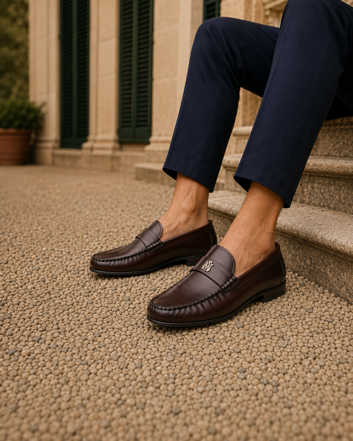 Mair Leather Loafers Brown