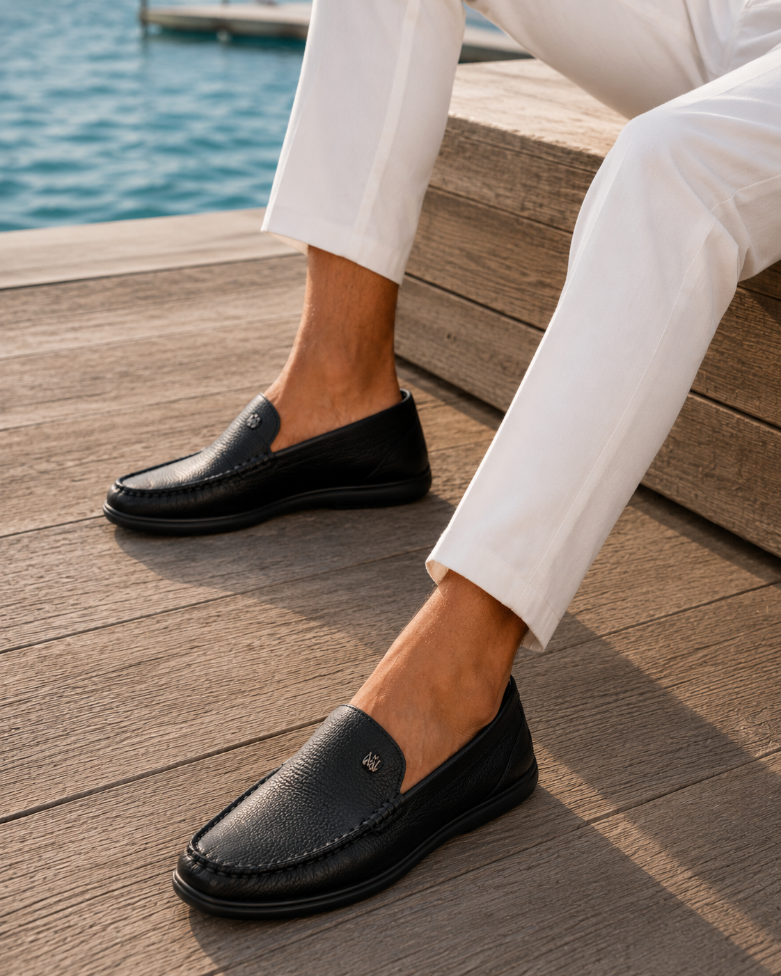Ottavio Leather Loafers Black