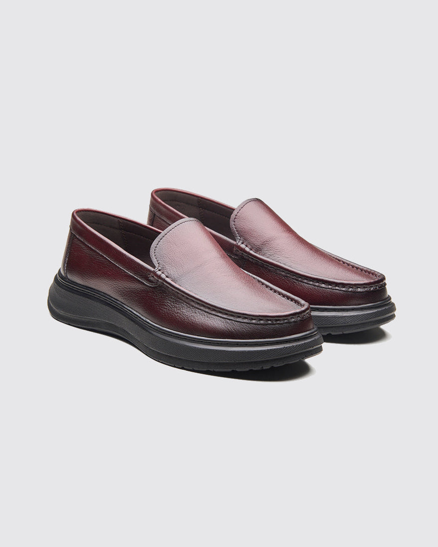Tonali Leather Formals Bordo