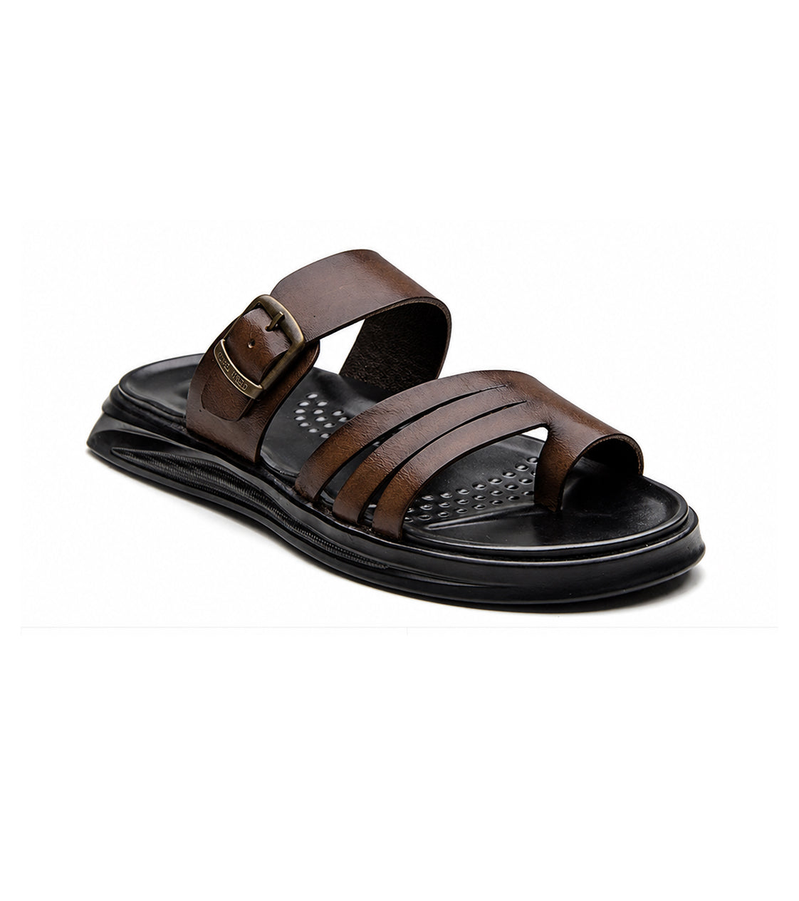 FRANZ Premium Leather Sandals For Men's Brown