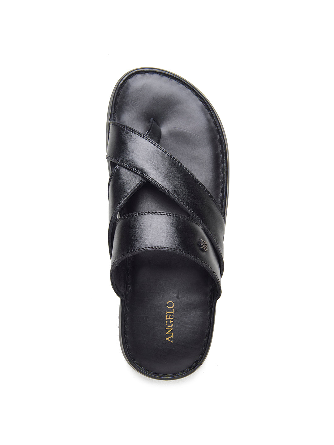 Valerio Leather Sandals Black