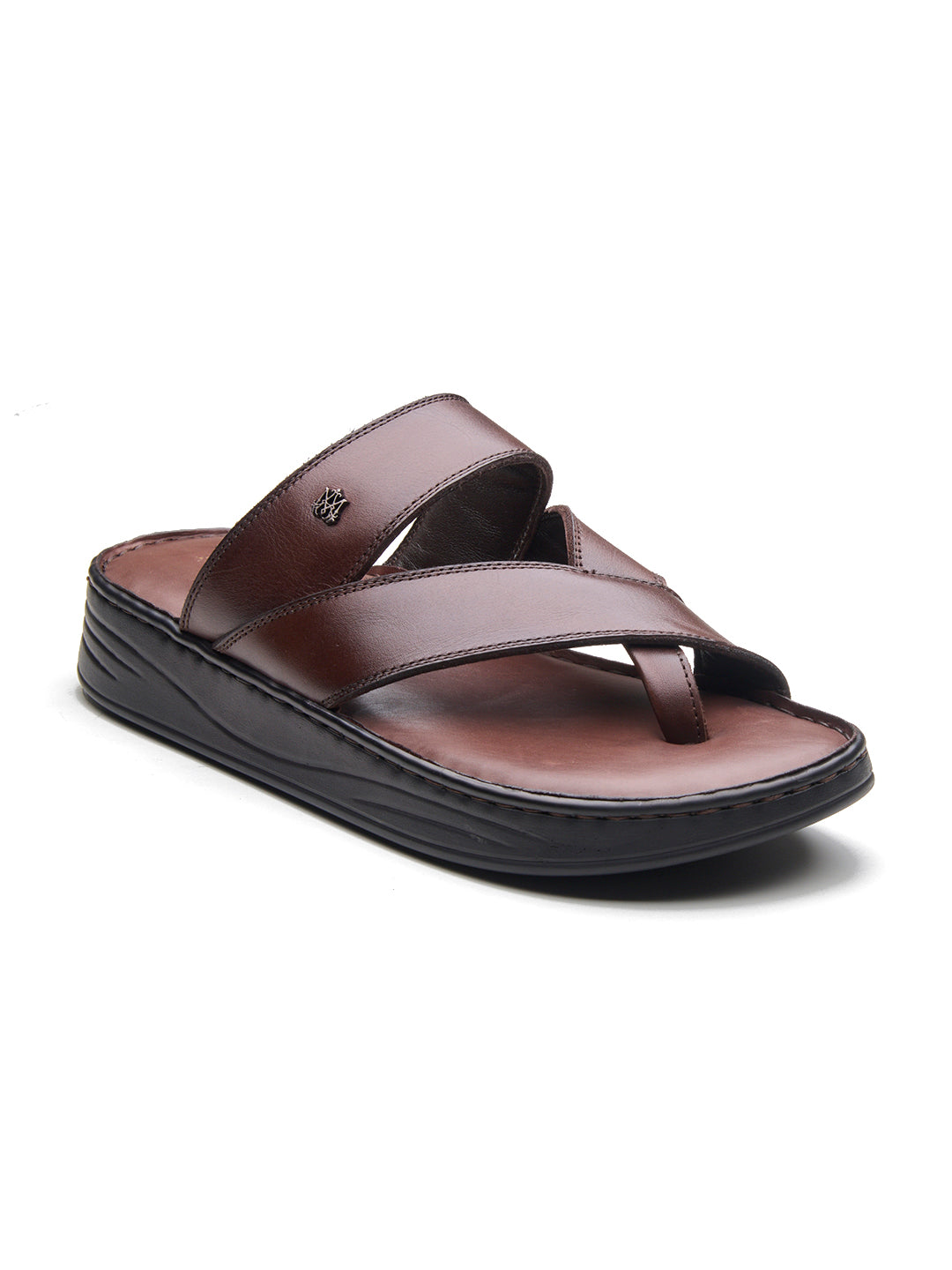 Valerio Leather Sandals Brown