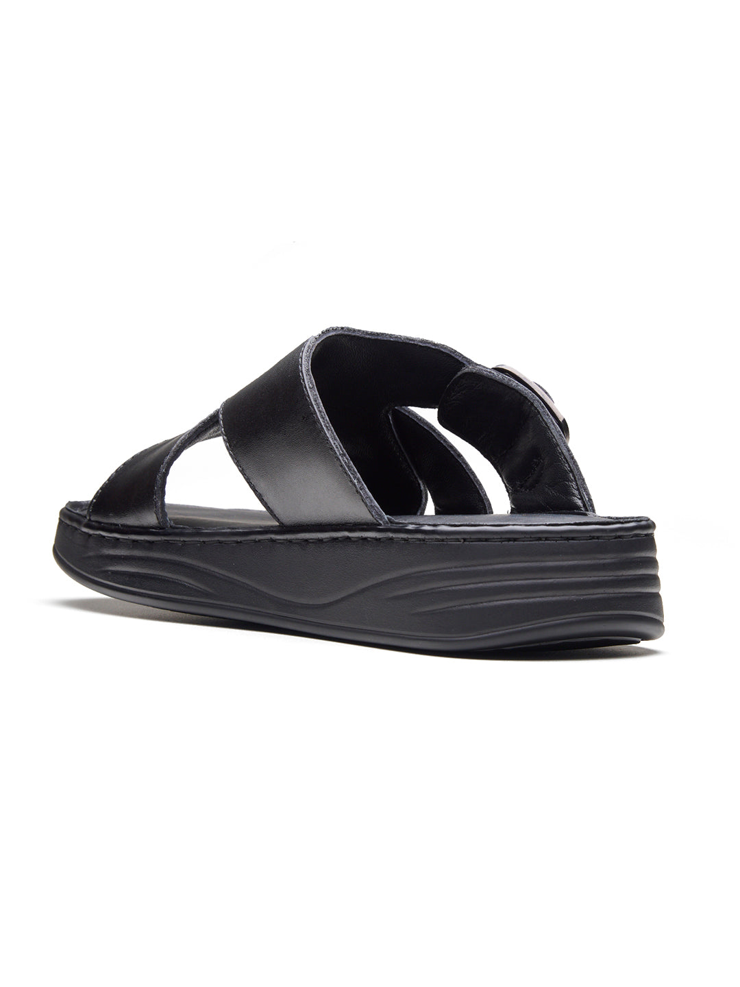 Vasco Leather Sandals Black