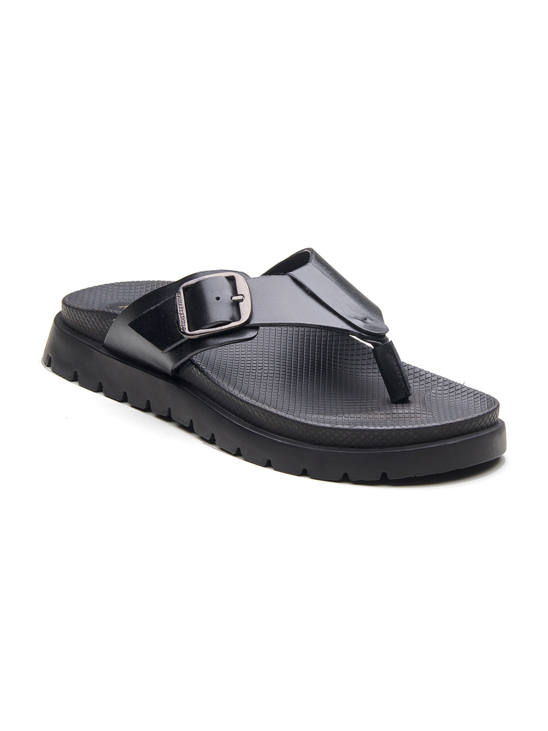 Venturo Leather Sandals Black