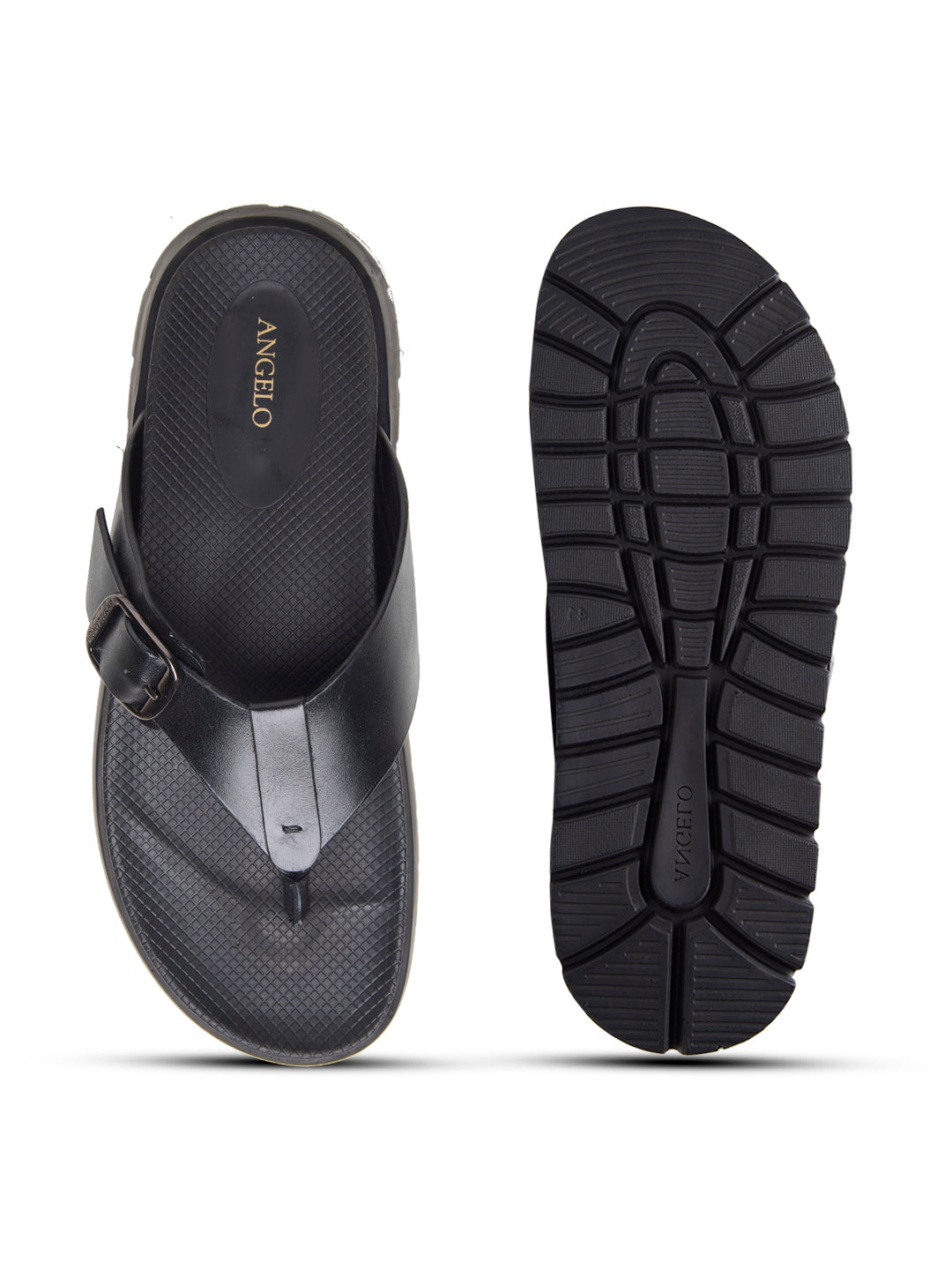 Venturo Leather Sandals Black