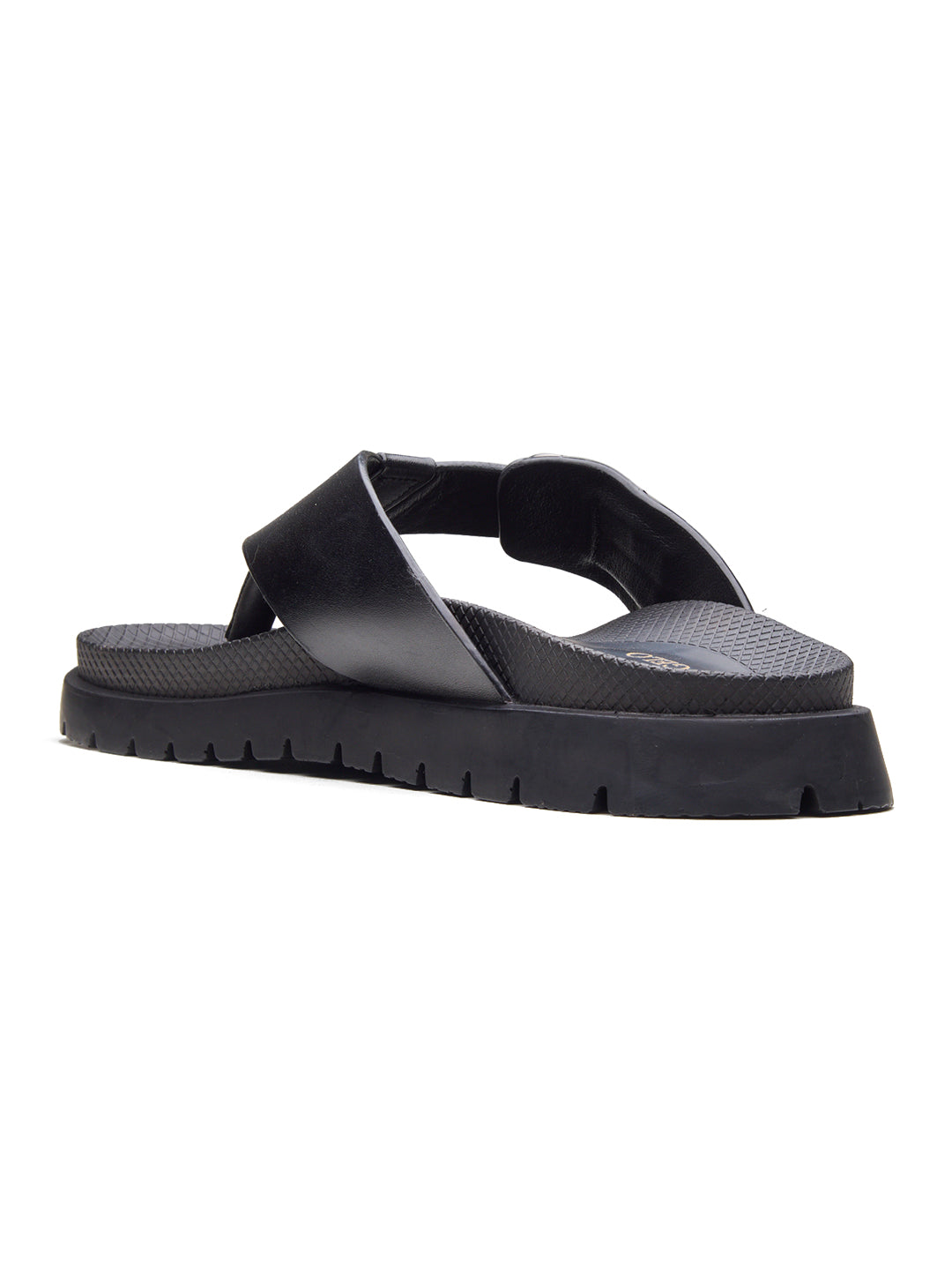 Venturo Leather Sandals Black