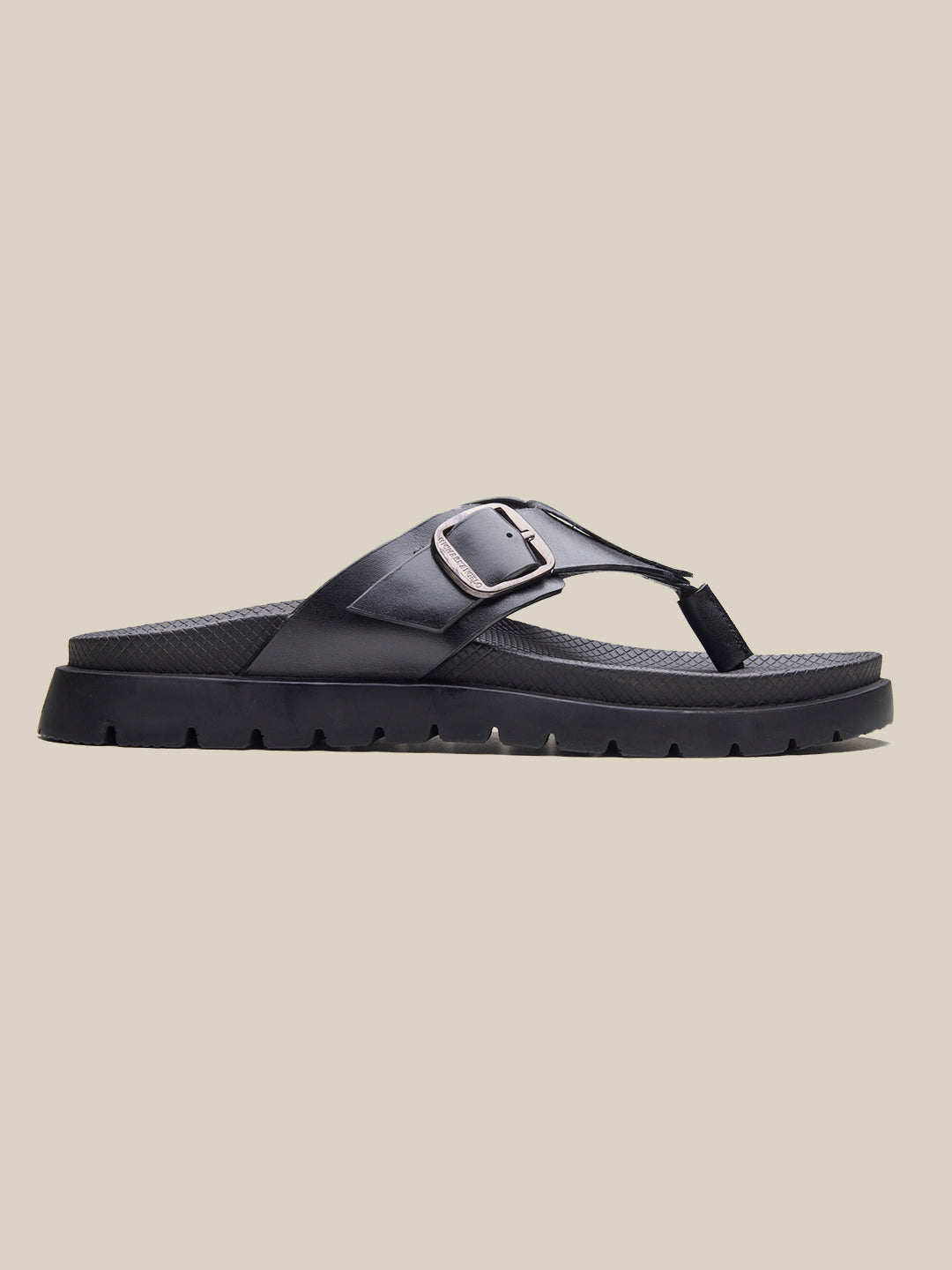 Venturo Leather Sandals Black