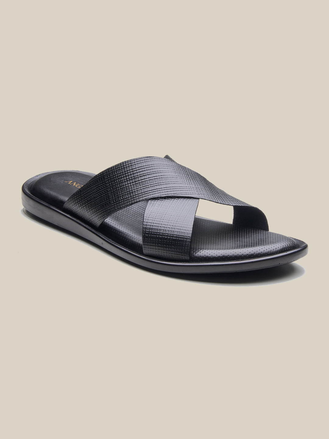 Vezio Leather Sandals Black