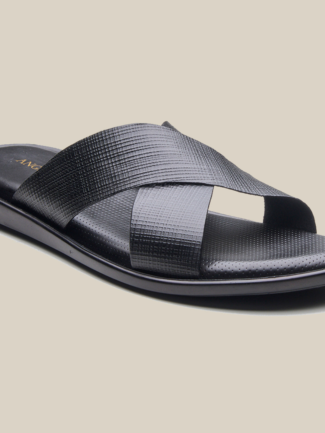 Vezio Leather Sandals Black