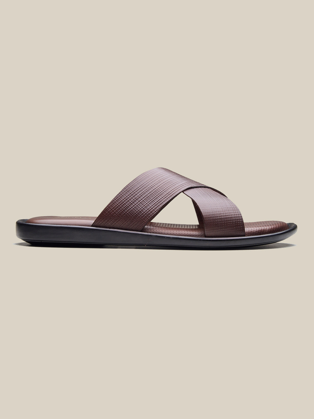 Vezio Leather Sandals Brown