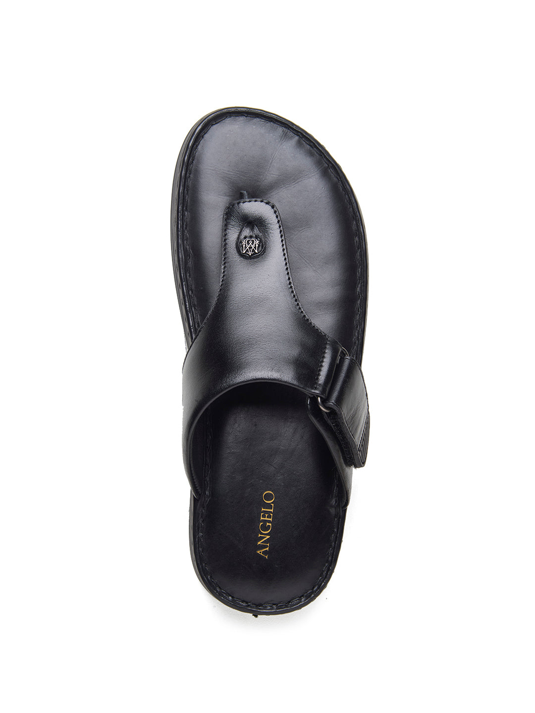 Vincen Leather Sandals Black