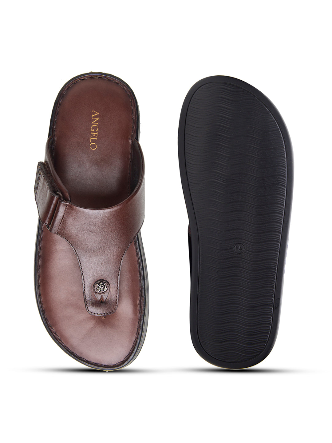 Vincen Leather Sandals Brown