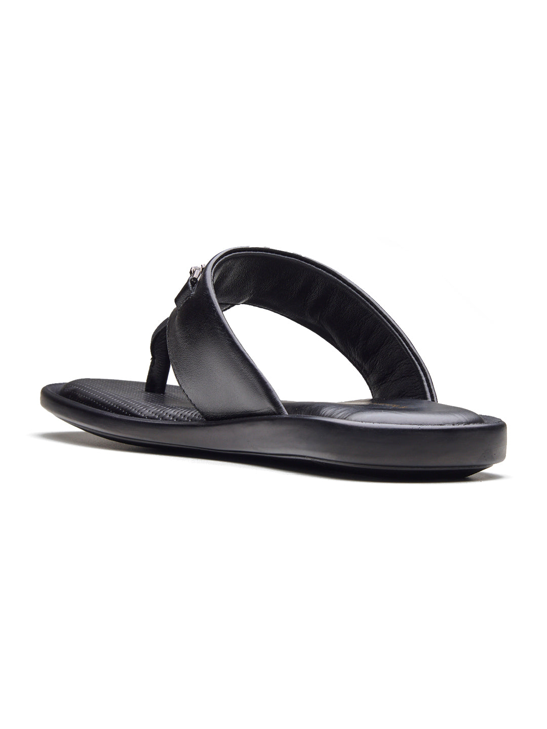 Vinyl Leather Sandals Black