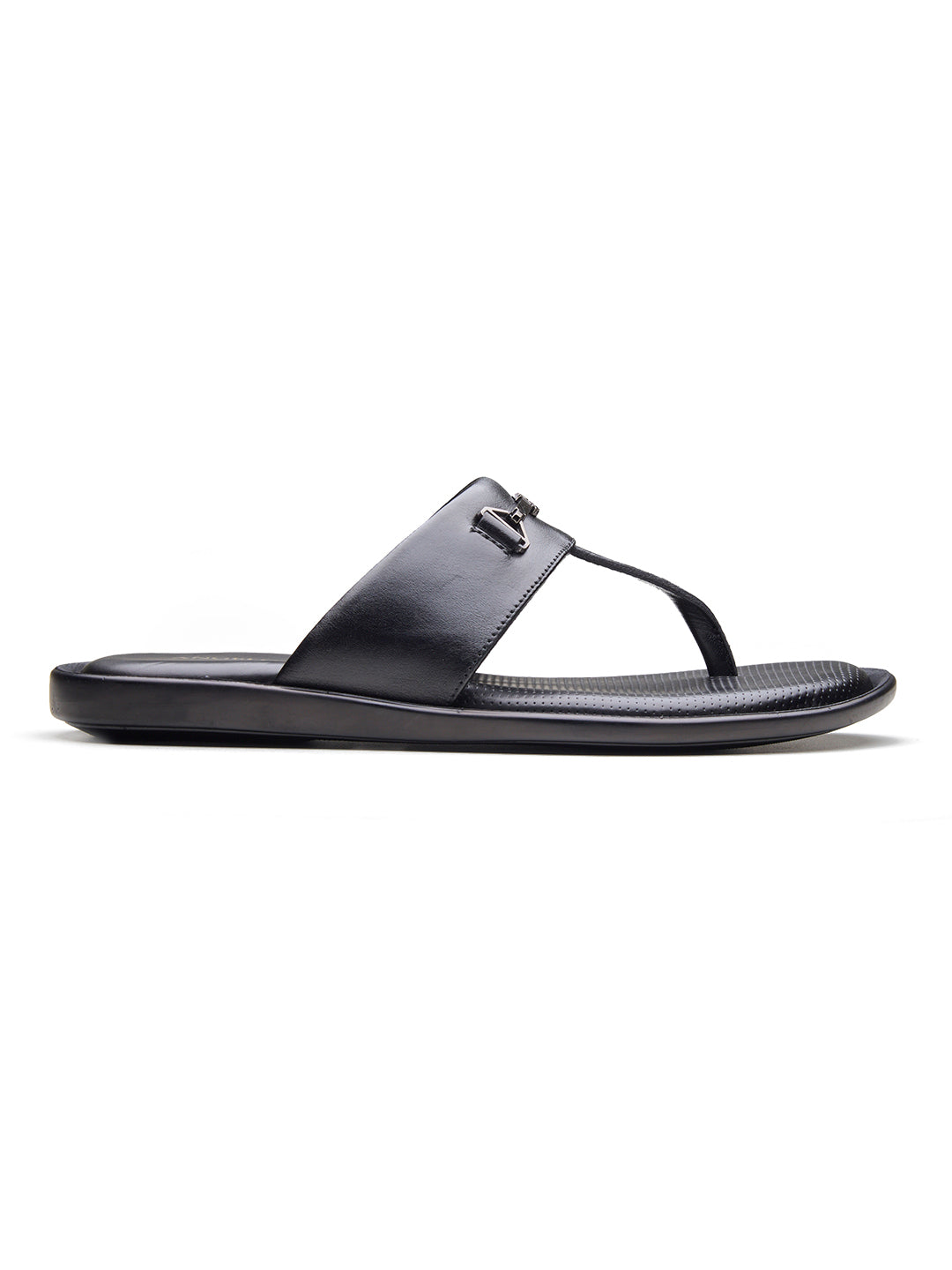 Vinyl Leather Sandals Black