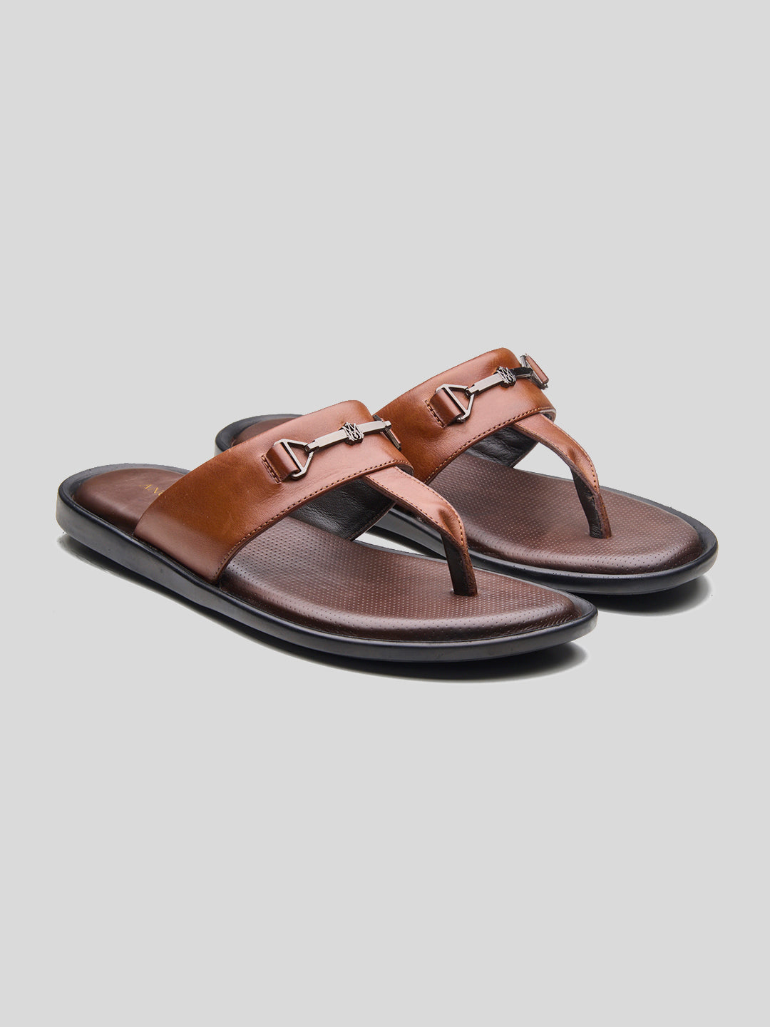 Vinyl Leather Sandals Tan