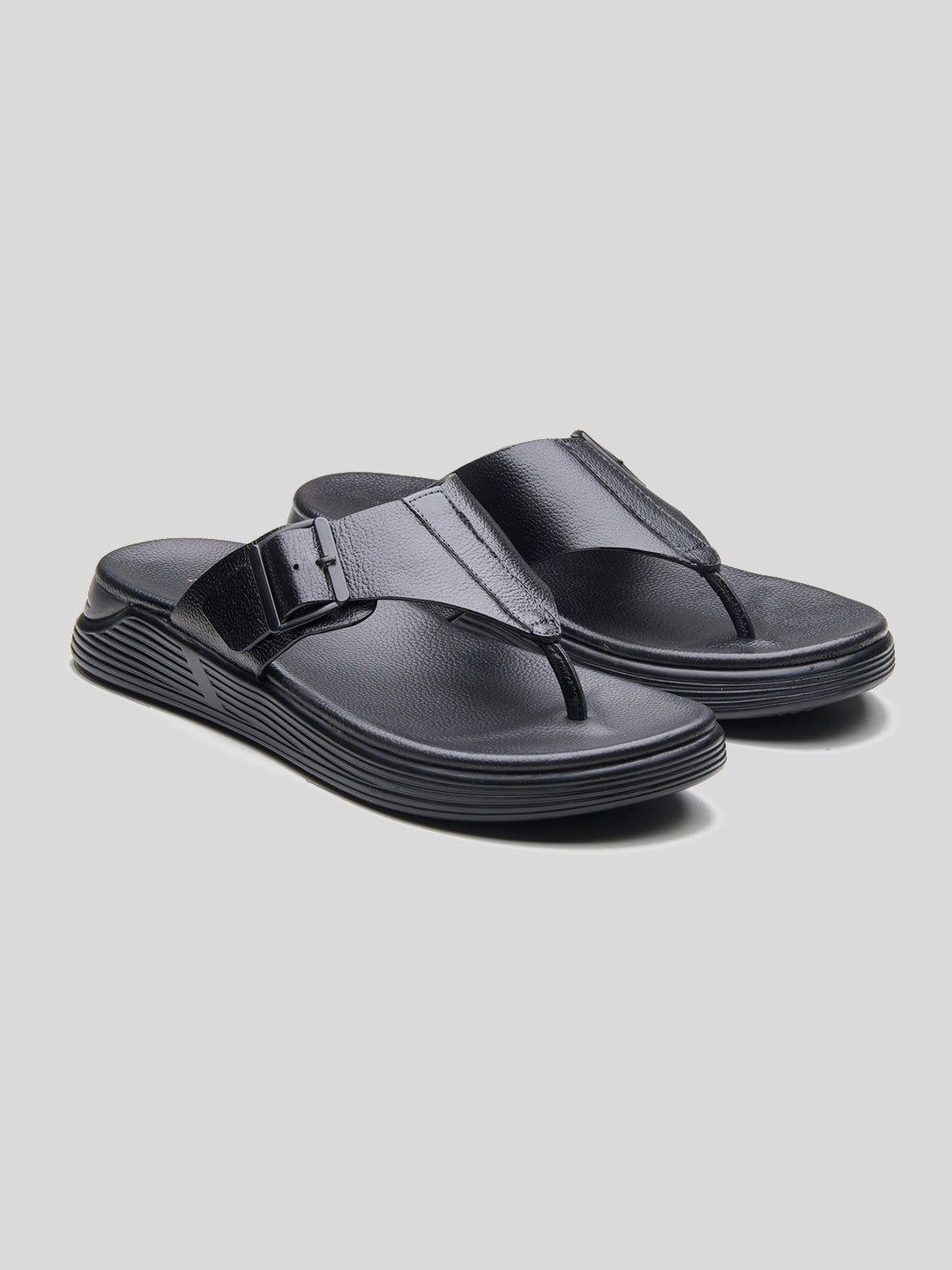 Virgil Leather Sandals Black
