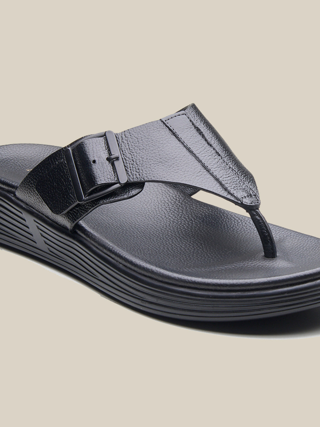 Virgil Leather Sandals Black