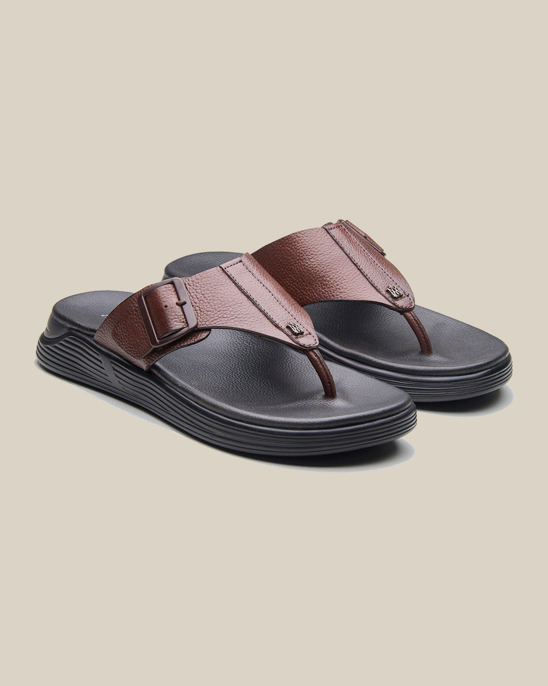 Virgil Leather Sandals Brown