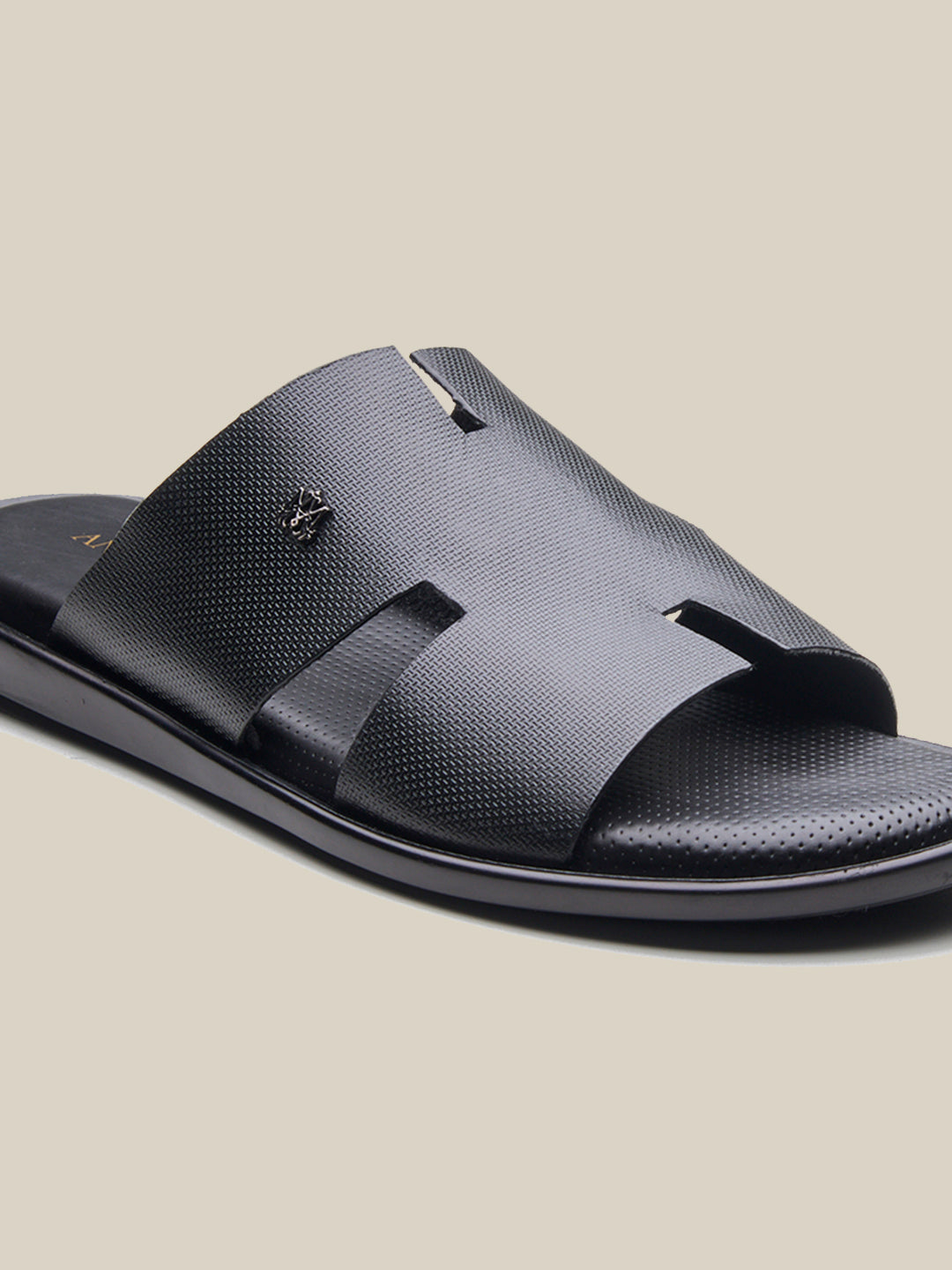 Vitale Leather Sandals Black