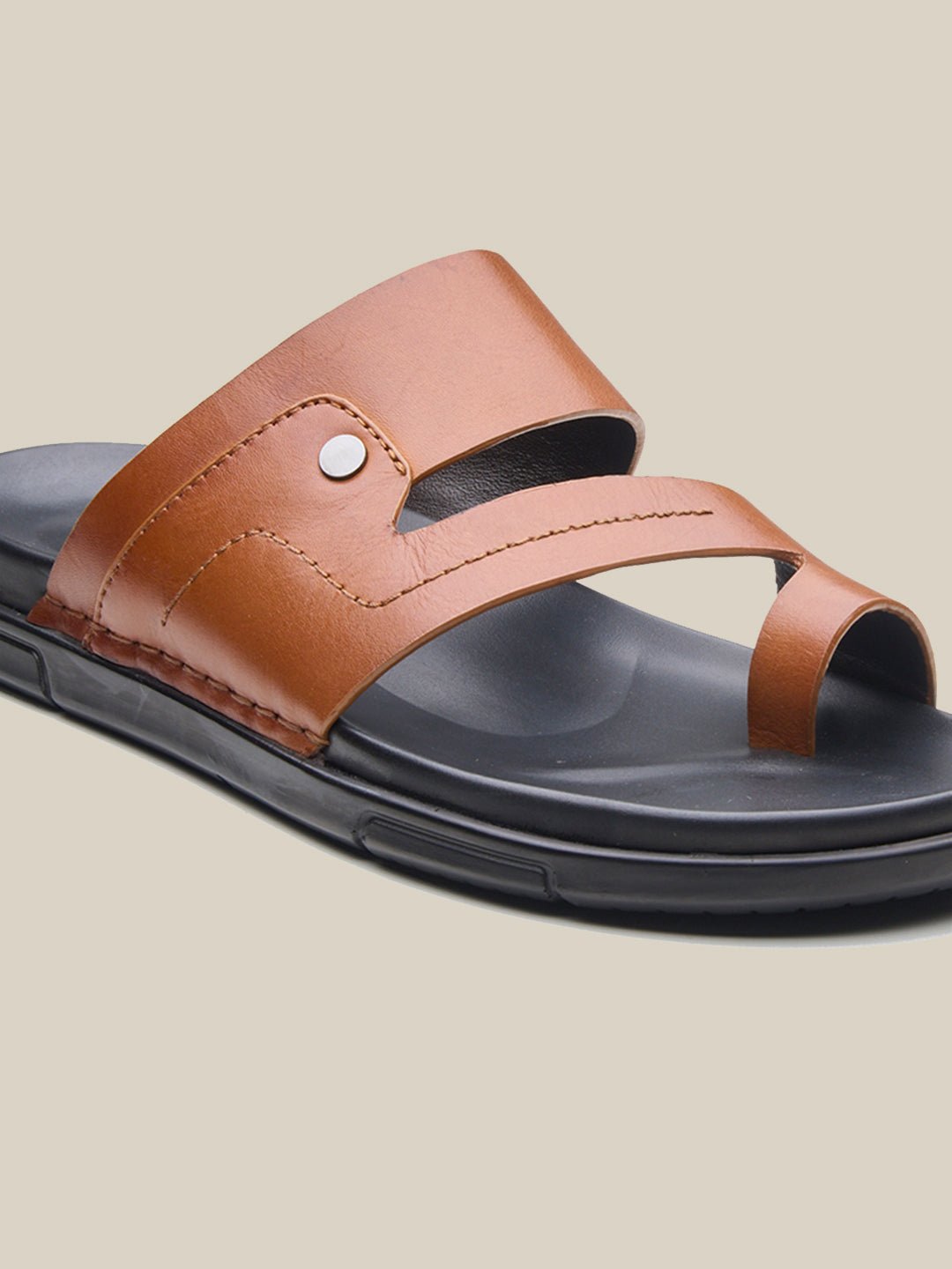 Vlad Leather Sandals Tan