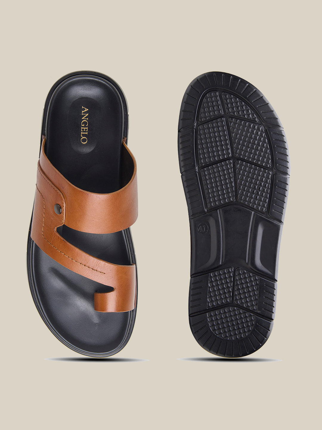 Vlad Leather Sandals Tan